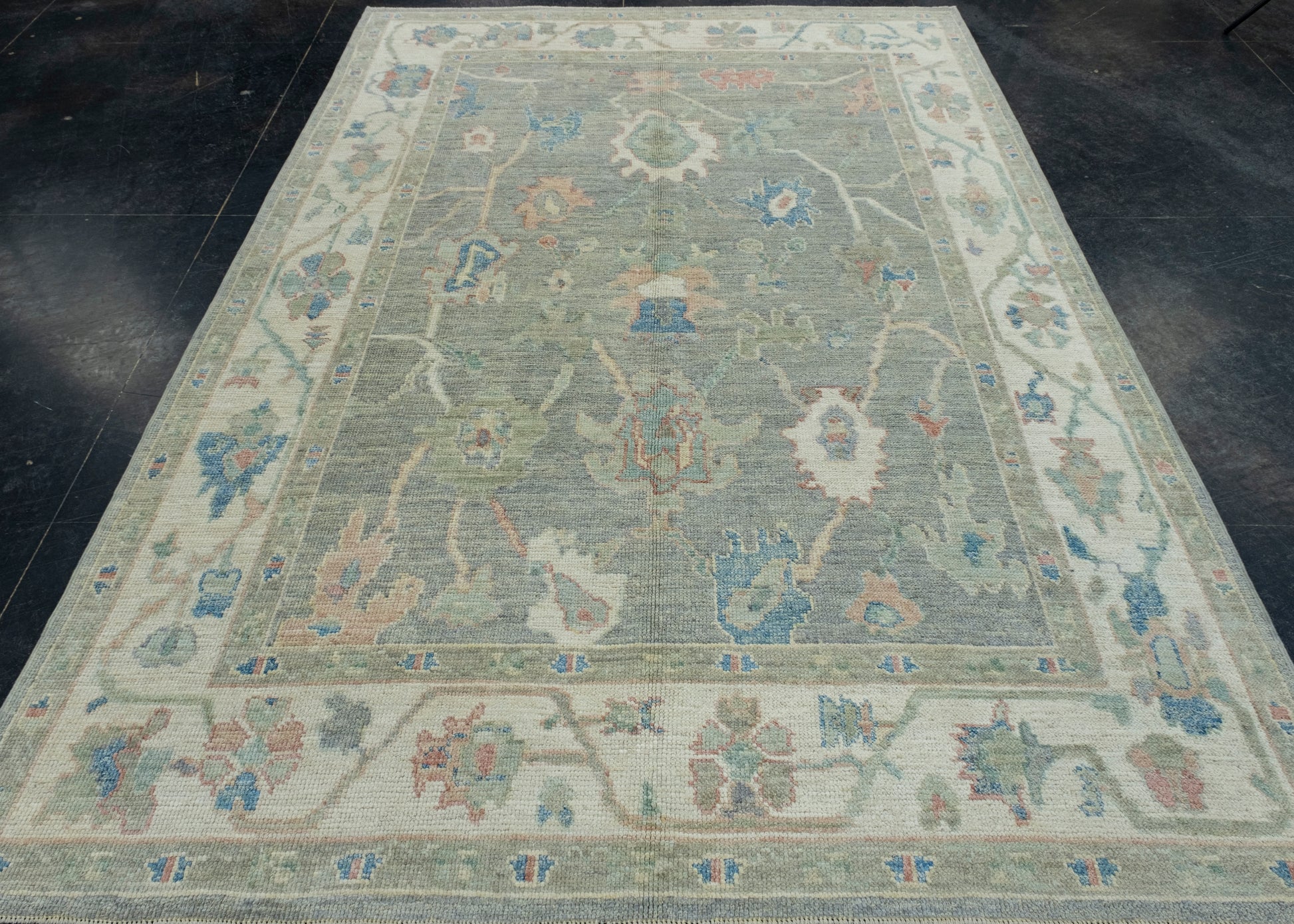 Turkish Oushak Rug 6'1" x 8'10" #17951