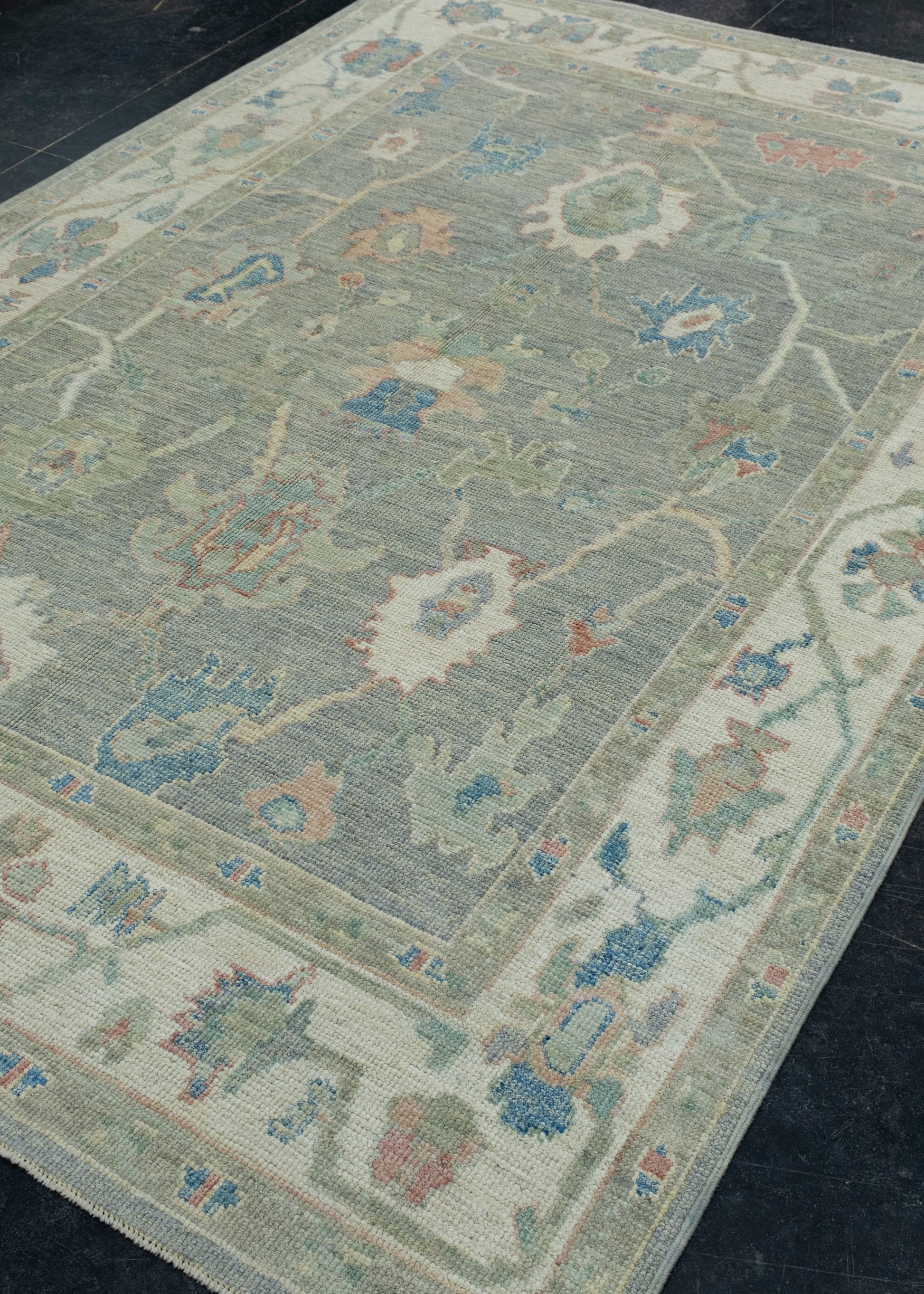 Turkish Oushak Rug 6'1" x 8'10" #17951