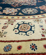 Oriental Hand Knotted Round Rug 8' x 8' #17101