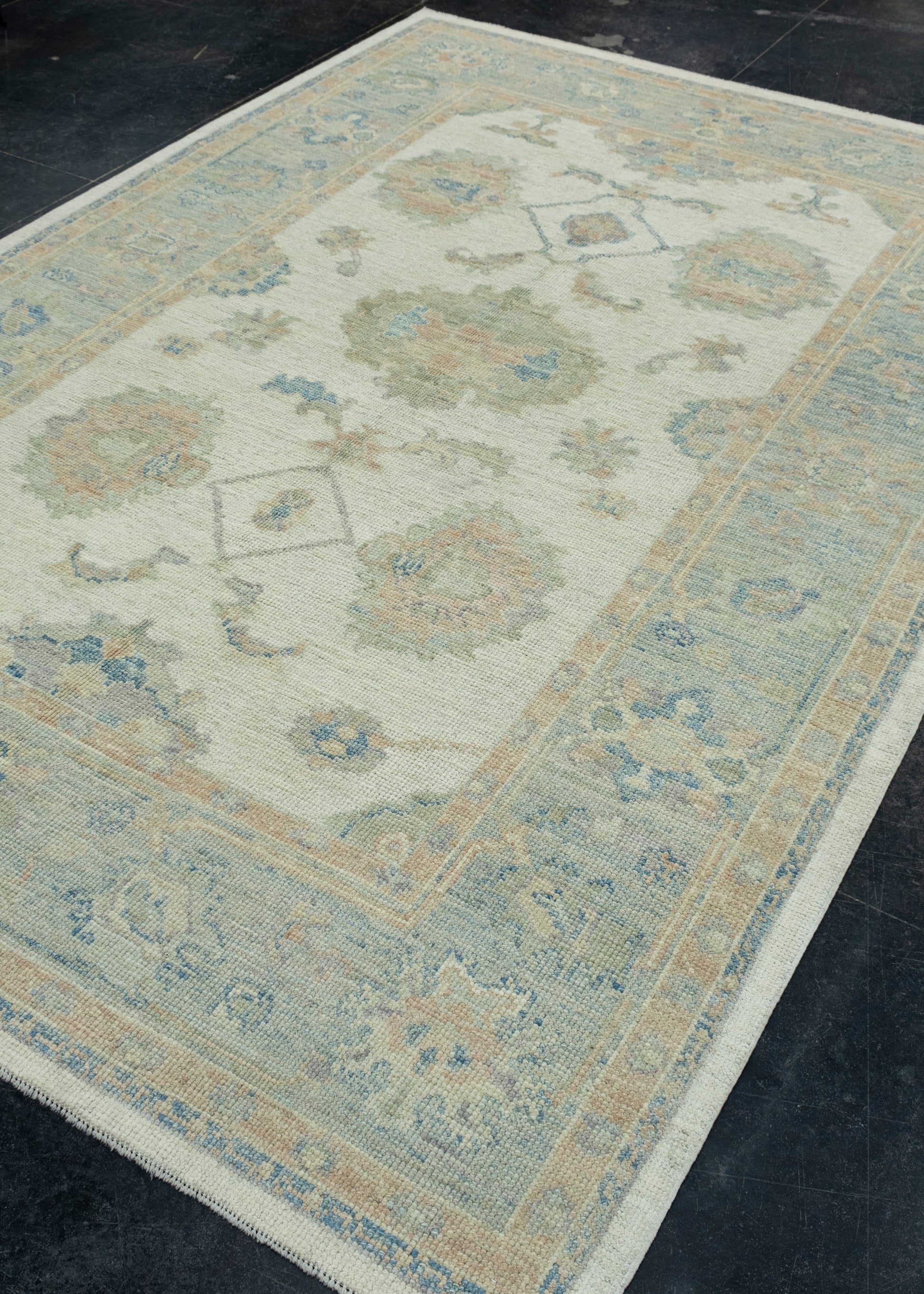 Turkish Oushak Rug 6'4" x 9'2" #17760