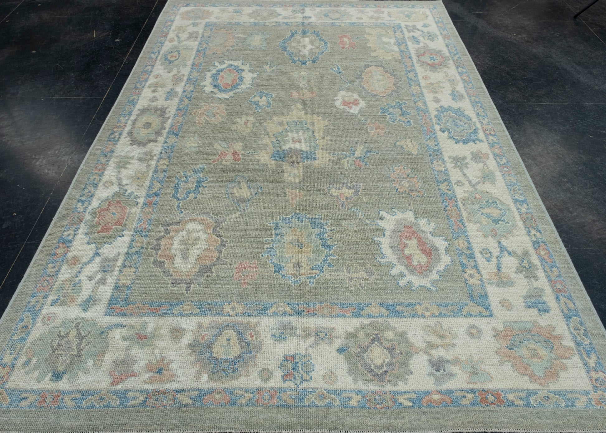 Turkish Oushak Rug 6' x 8'11" #17868