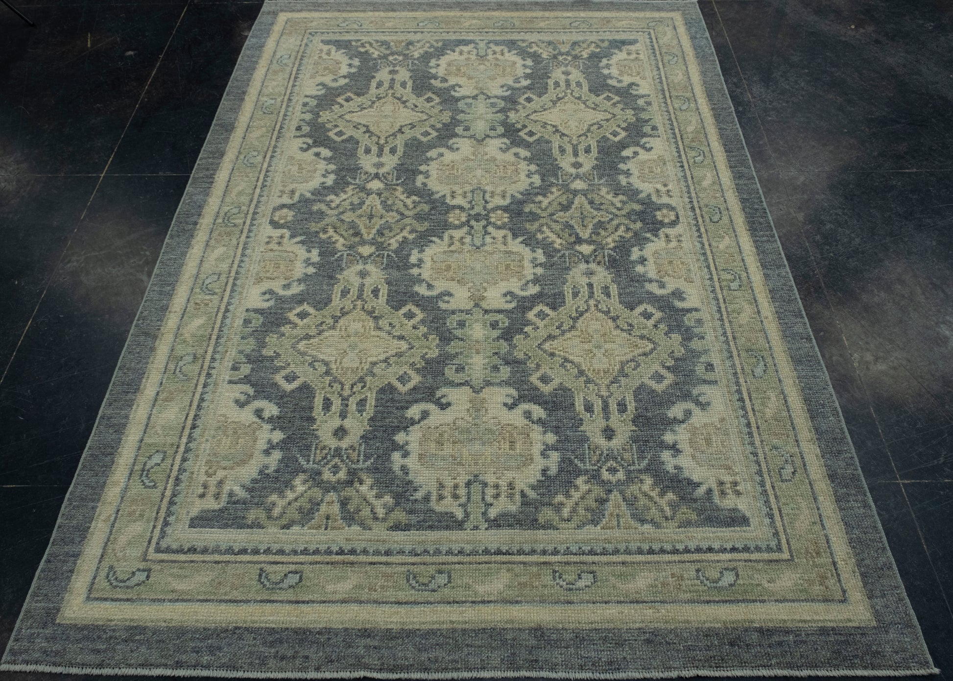 Turkish Oushak Rug 4'11" x 7'1" #17247