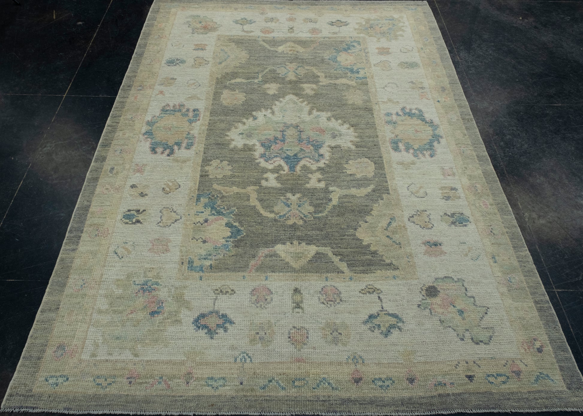 Turkish Oushak Rug 5'1" x 7'1" #17935