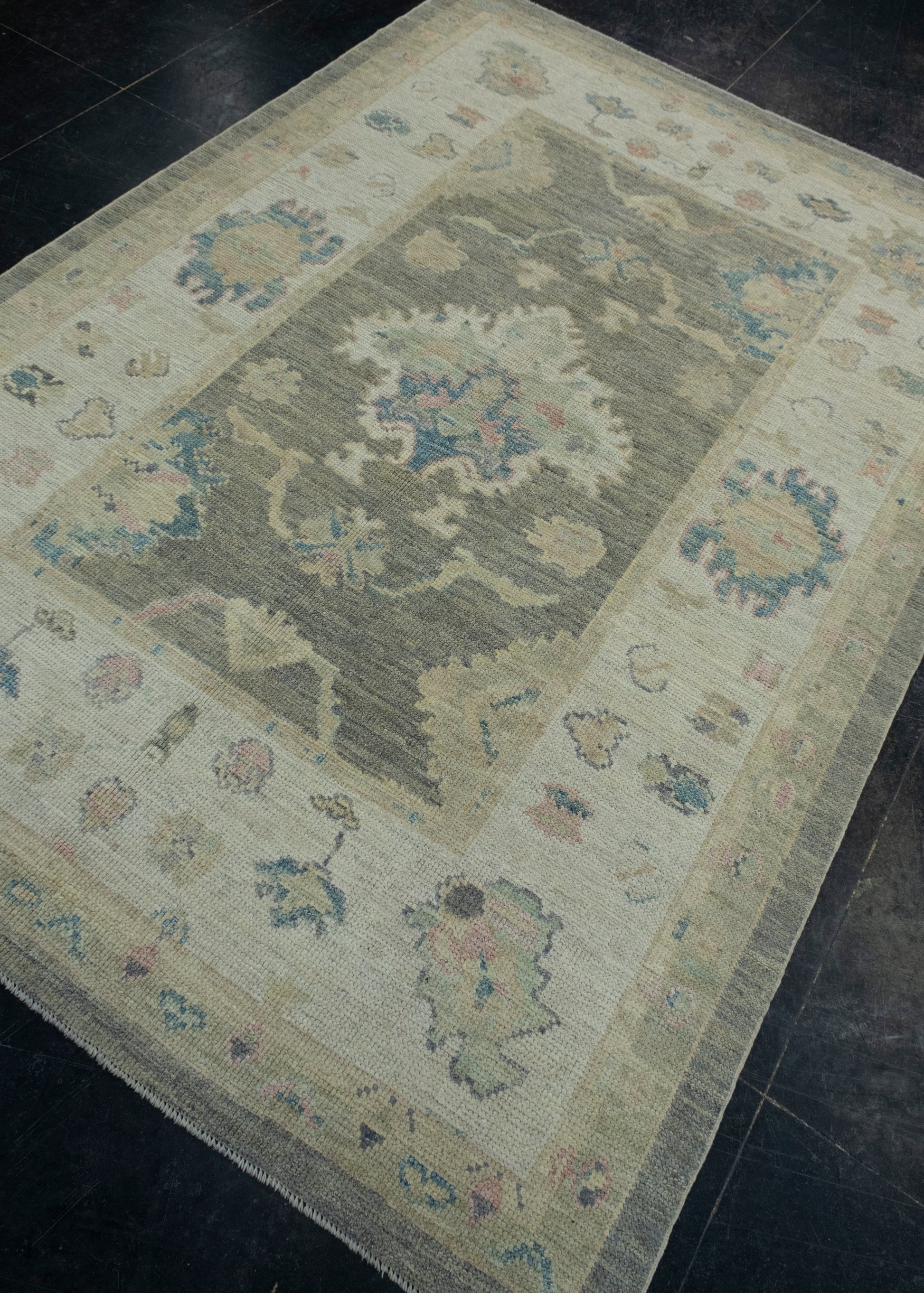 Turkish Oushak Rug 5'1" x 7'1" #17935
