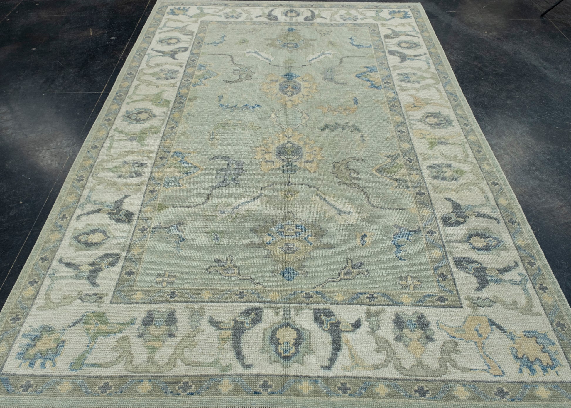Turkish Oushak Rug 6'1" x 8'11" #17113