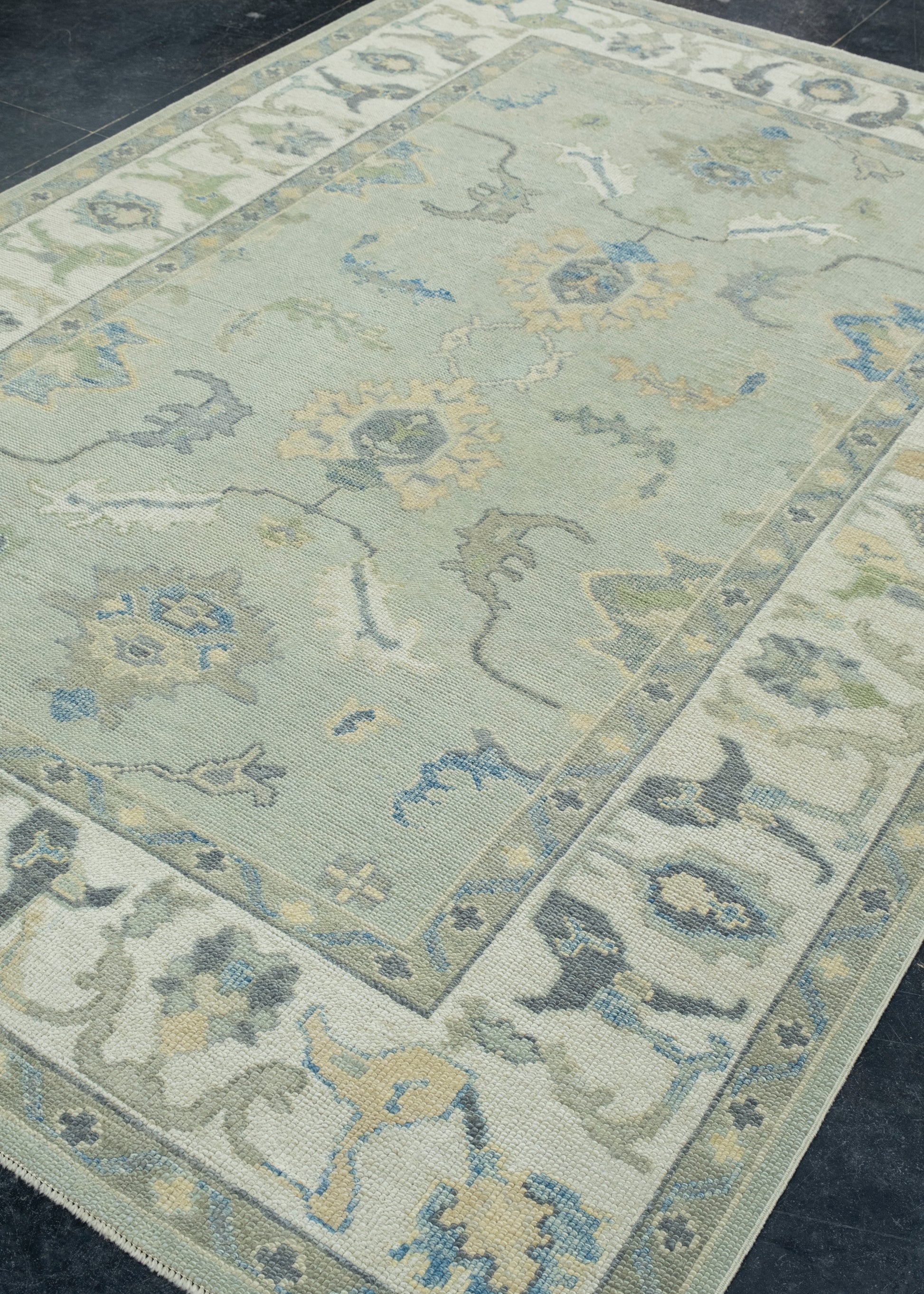 Turkish Oushak Rug 6'1" x 8'11" #17113