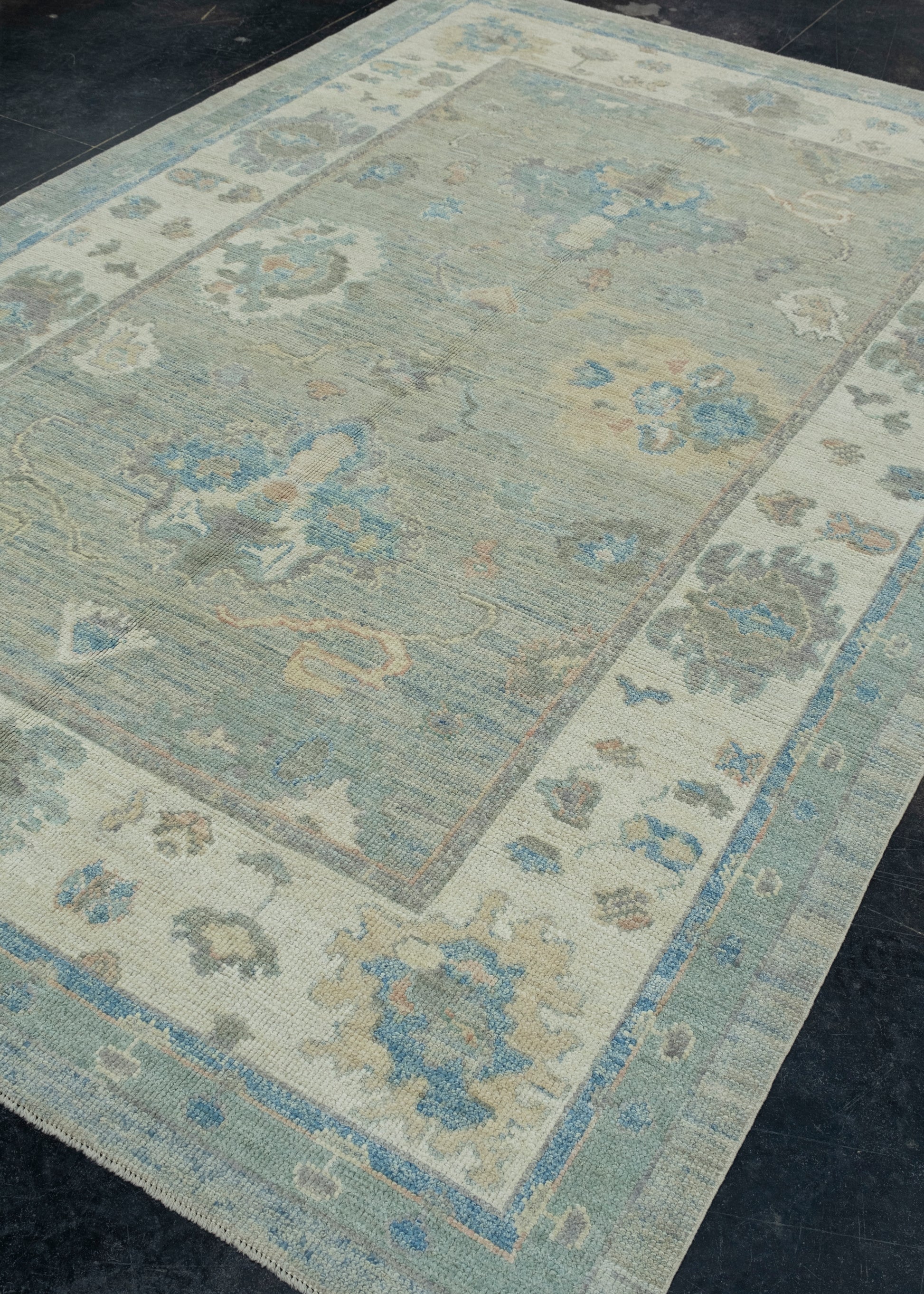 Turkish Oushak Rug 6'3" x 9'3" #17886