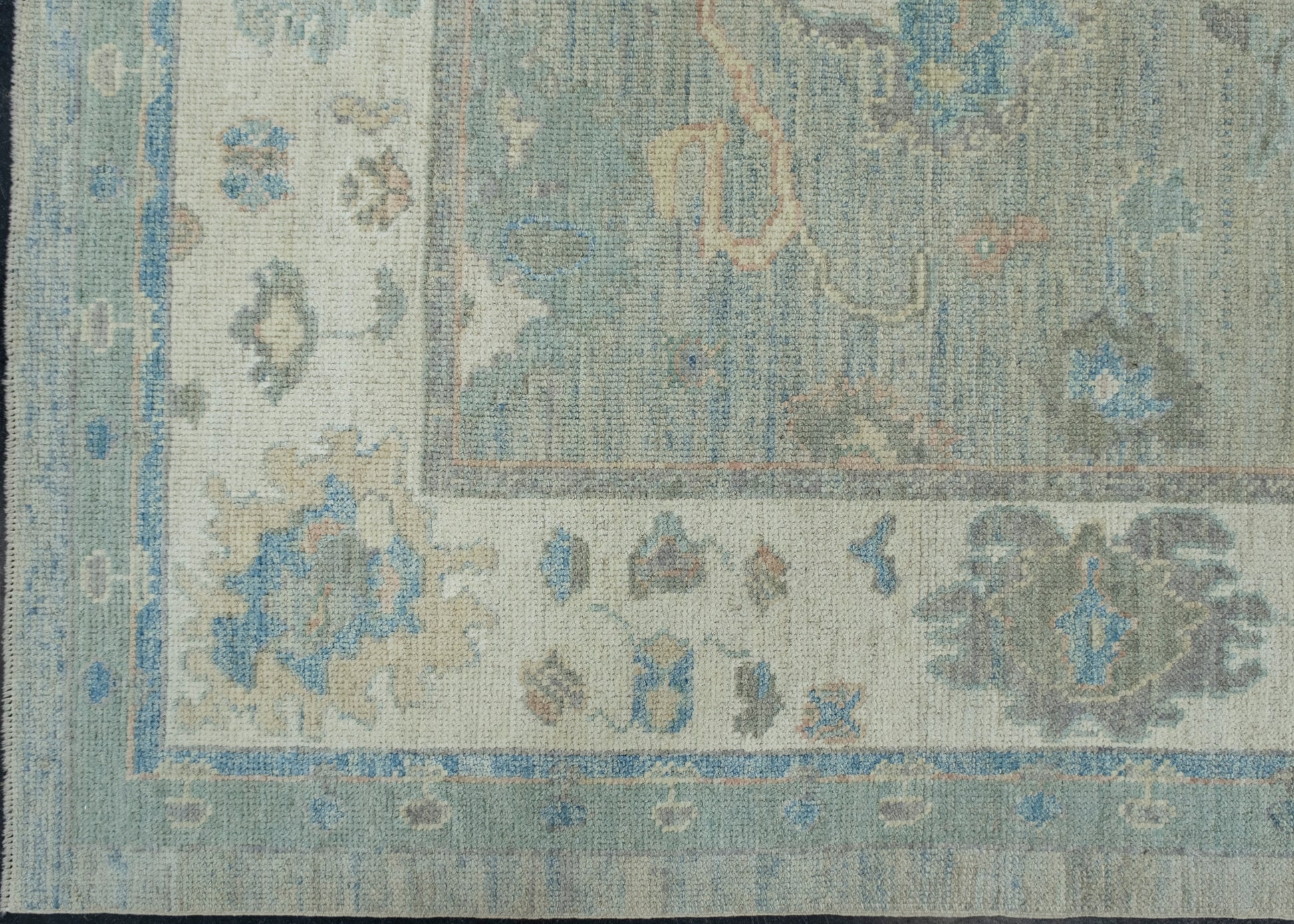 Turkish Oushak Rug 6'3" x 9'3" #17886