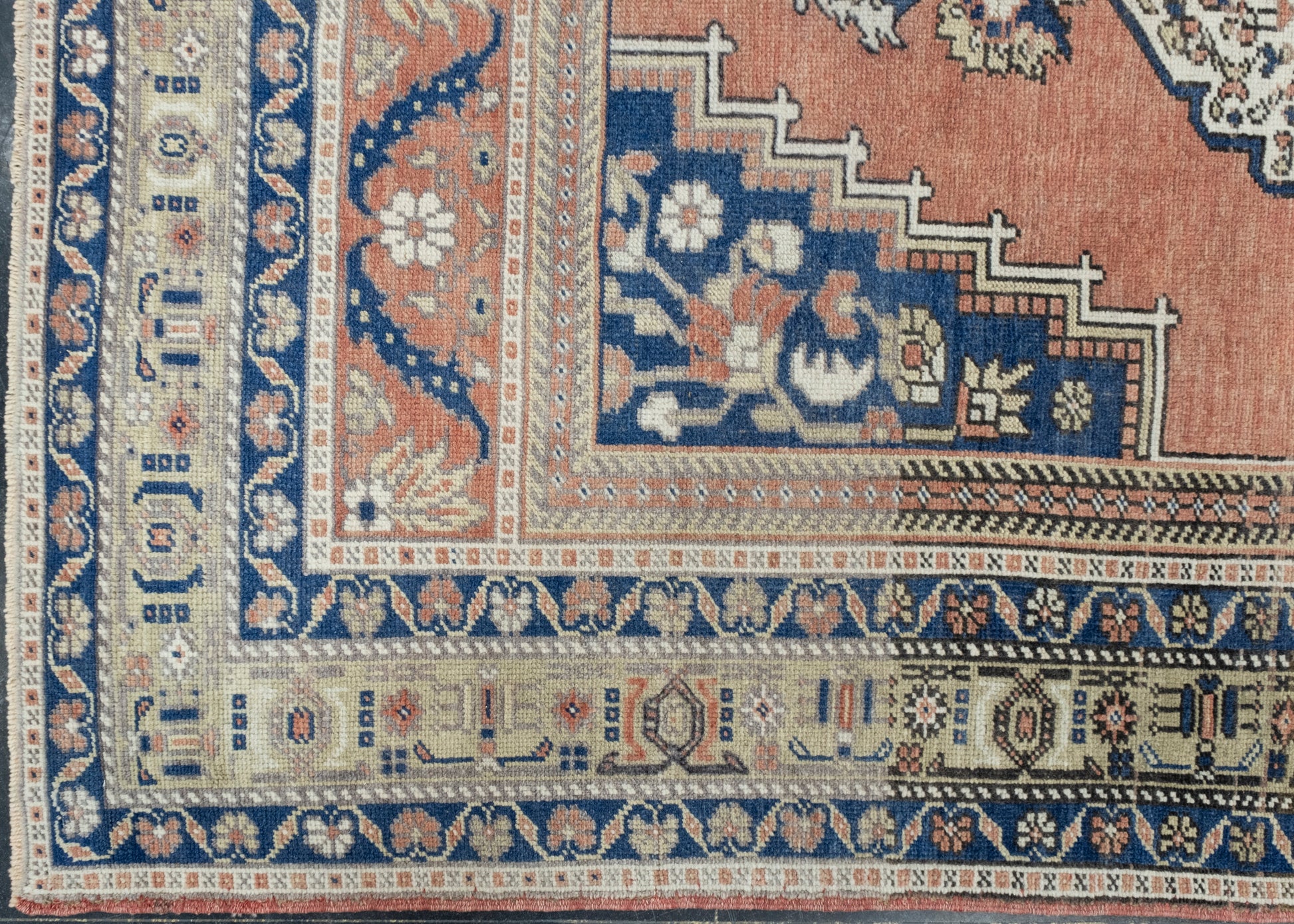 Turkish Vintage Rug 5'7" x 9' #17100