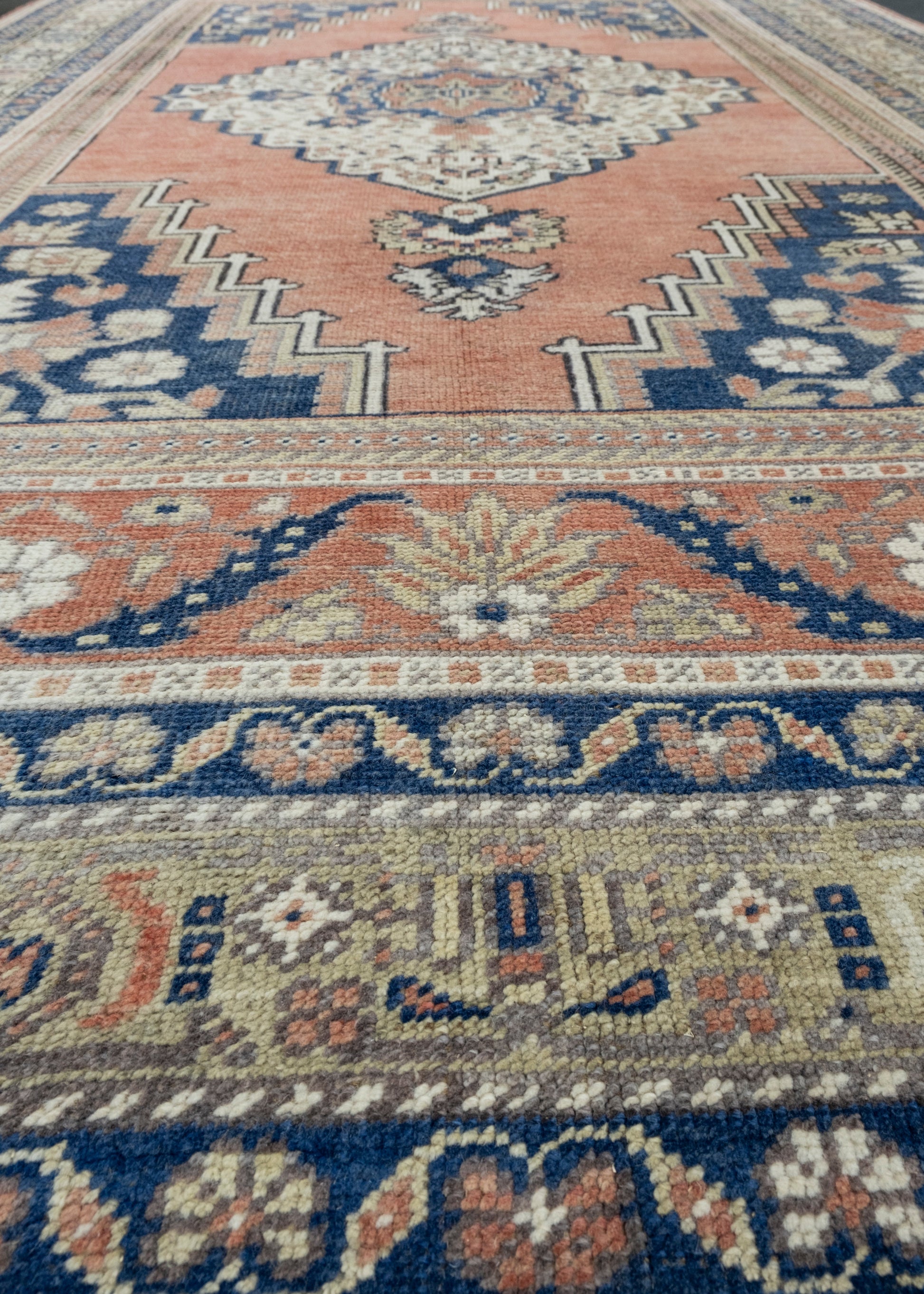 Turkish Vintage Rug 5'7" x 9' #17100