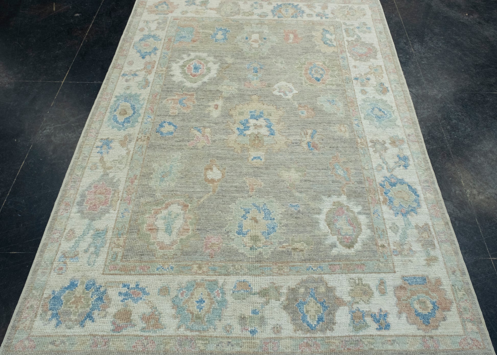 Turkish Oushak Rug 5' x 7' #17960