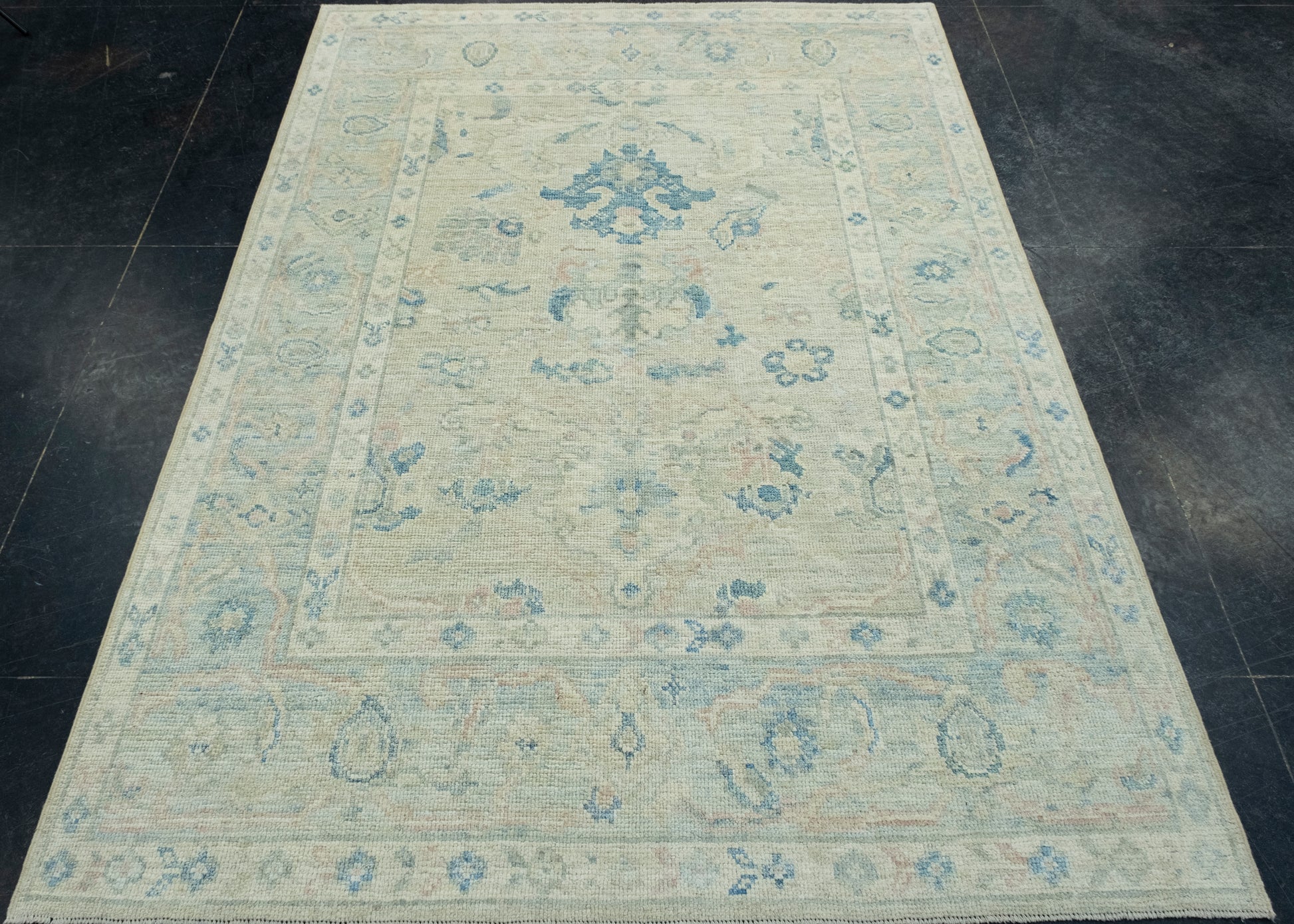 Turkish Oushak Rug 5' x 7' #17895