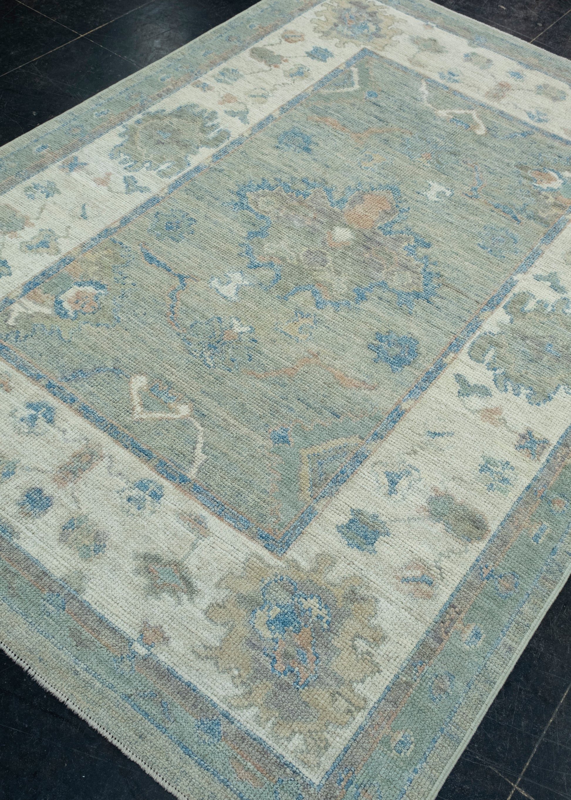 Turkish Oushak Rug 5' x 6'11" #17885