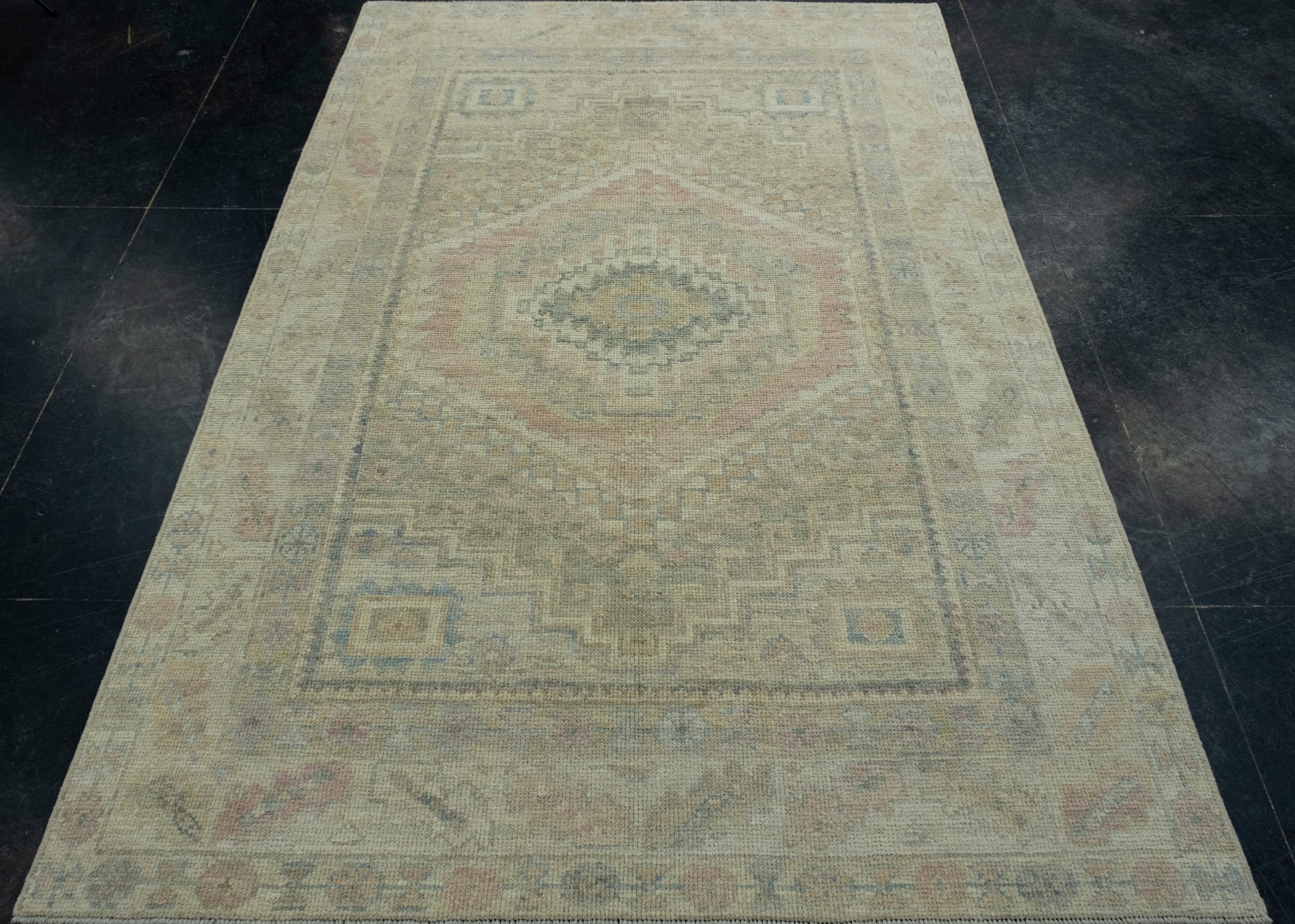 Turkish Oushak Rug 4'10" x 7'3" #17298