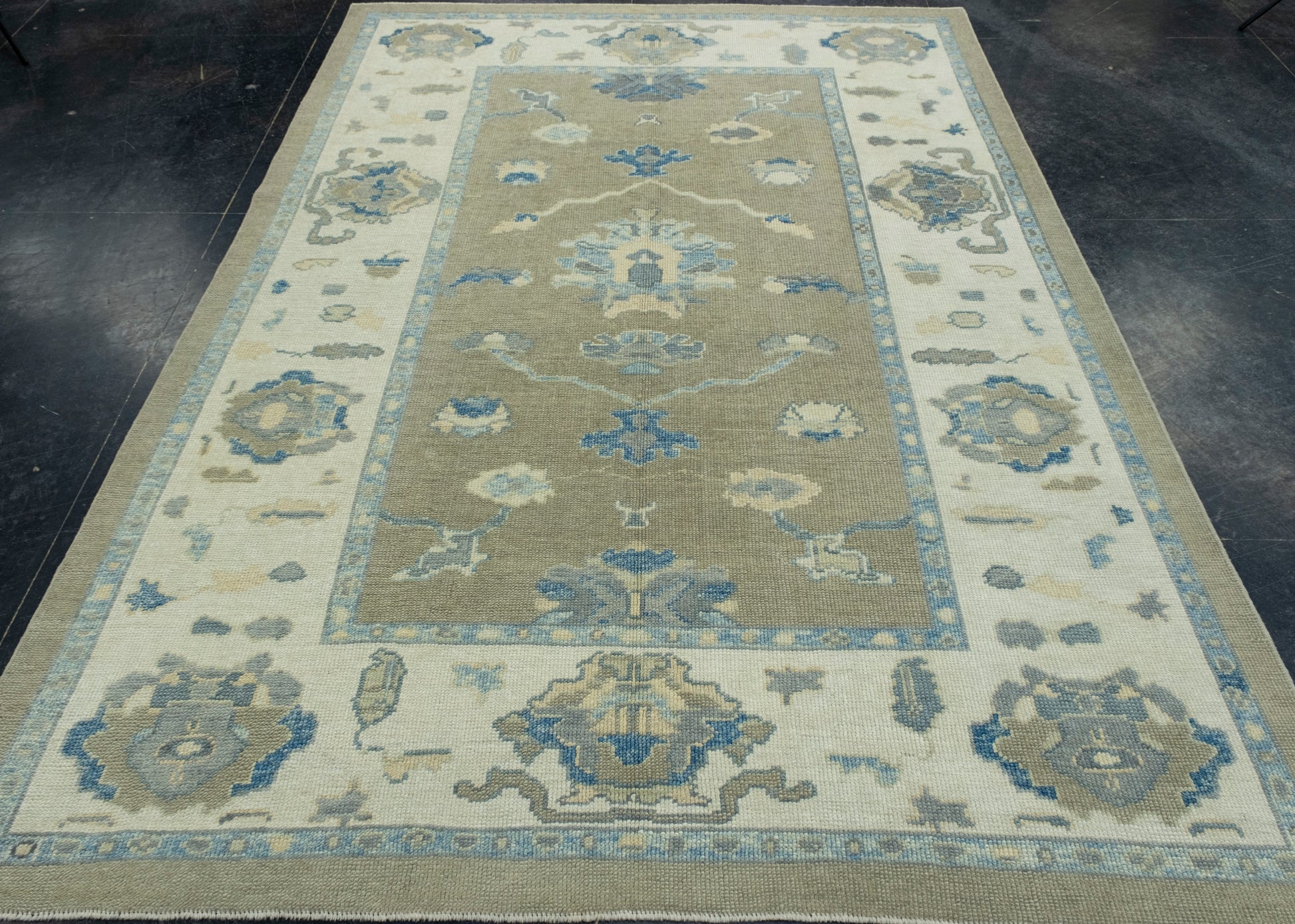 Turkish Oushak Rug 6'2" x 8'7" #17038