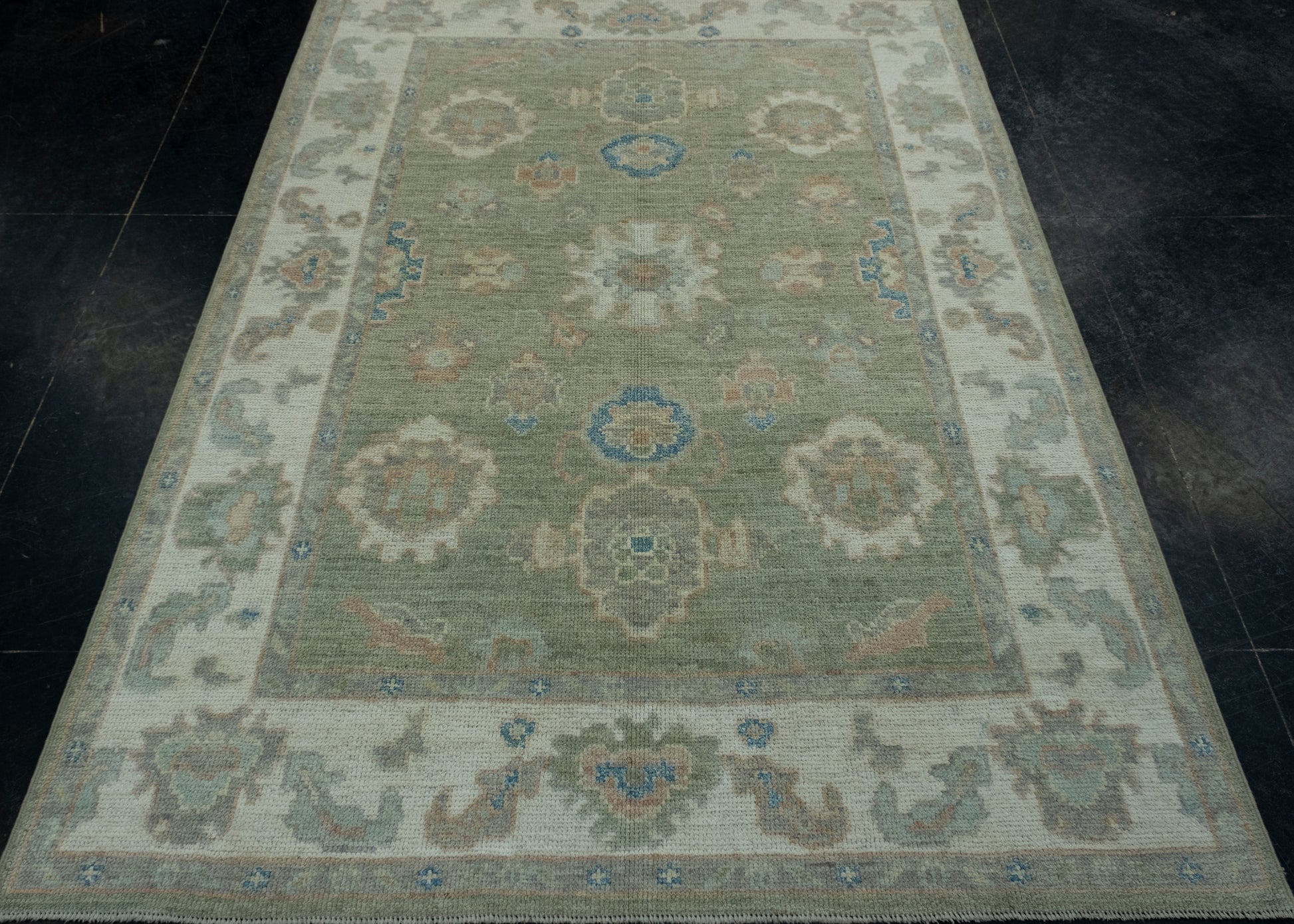 Turkish Oushak Rug 5' x 7' #17957