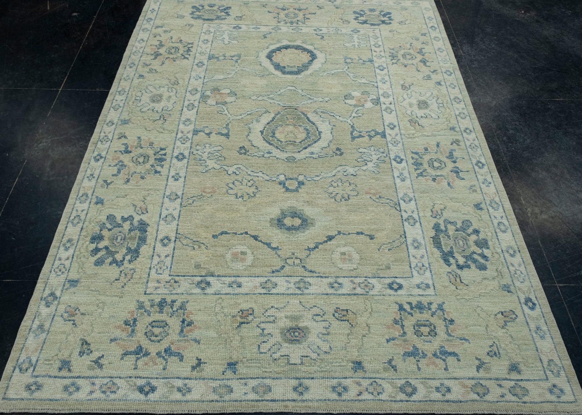 Turkish Oushak Rug 5'1" x 7' #17869