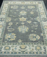 Turkish Oushak Rug 4'2" x 5'2" #17160