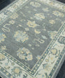 Turkish Oushak Rug 4'2" x 5'2" #17160