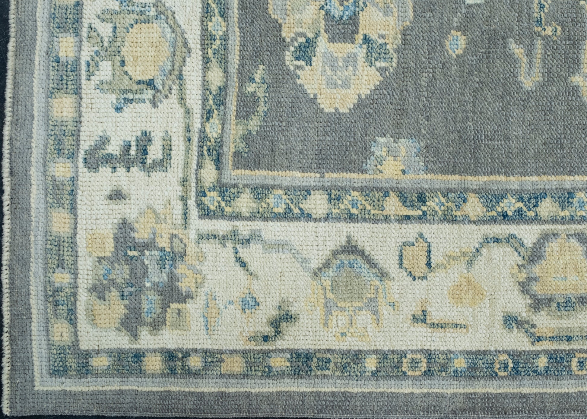 Turkish Oushak Rug 4'2" x 5'2" #17160