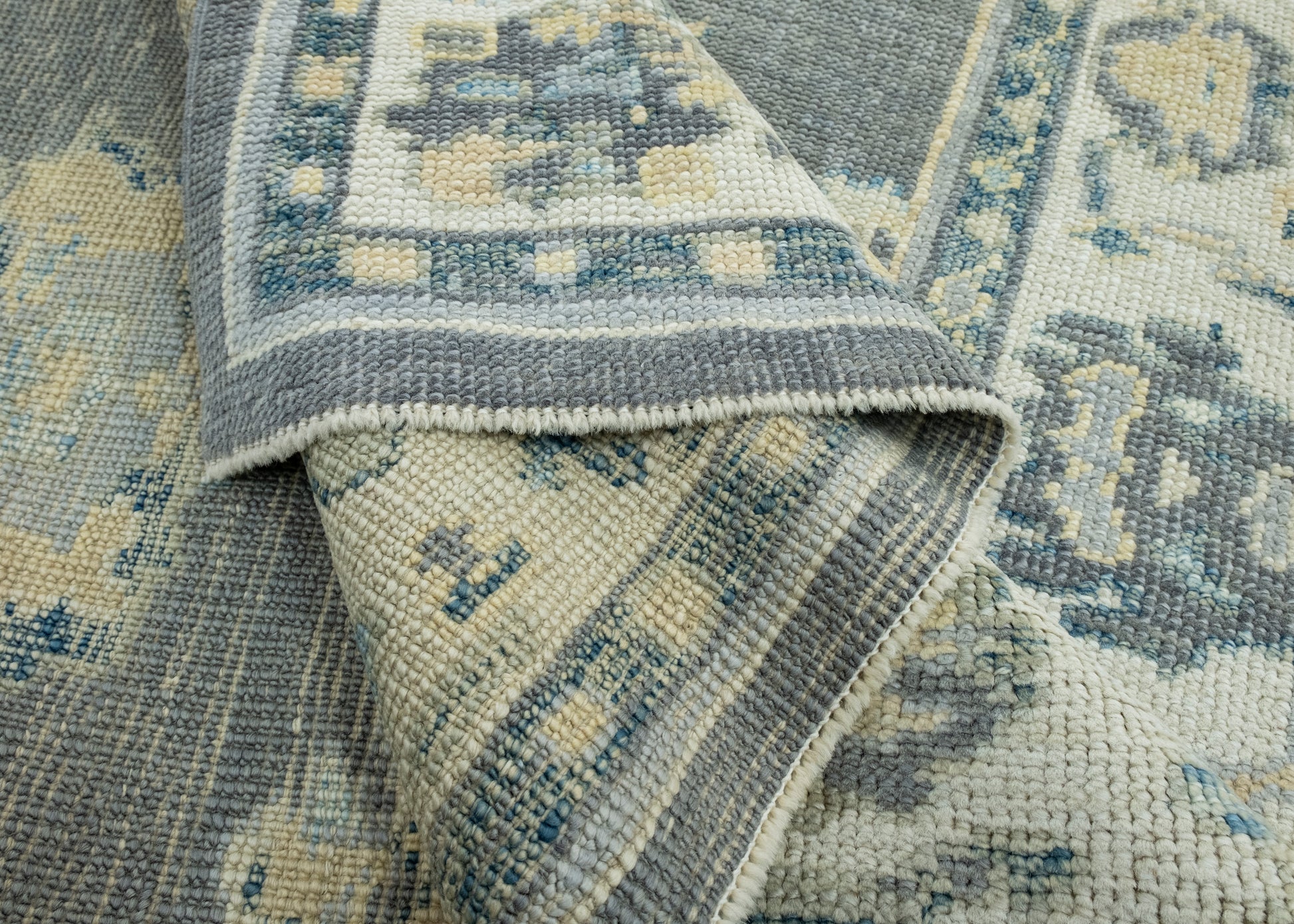 Turkish Oushak Rug 4'2" x 5'2" #17160