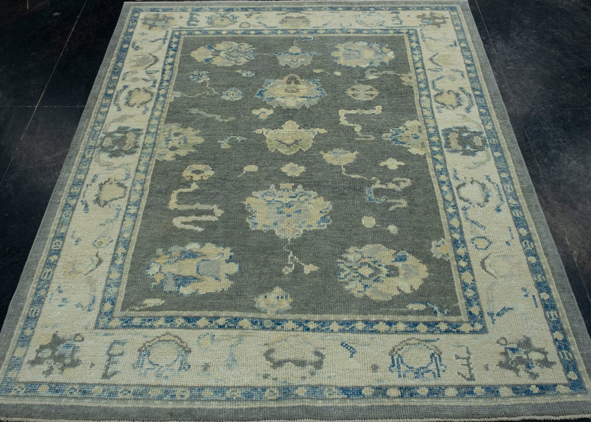 Turkish Oushak Square Rug 5'3" x 5'10" #17042