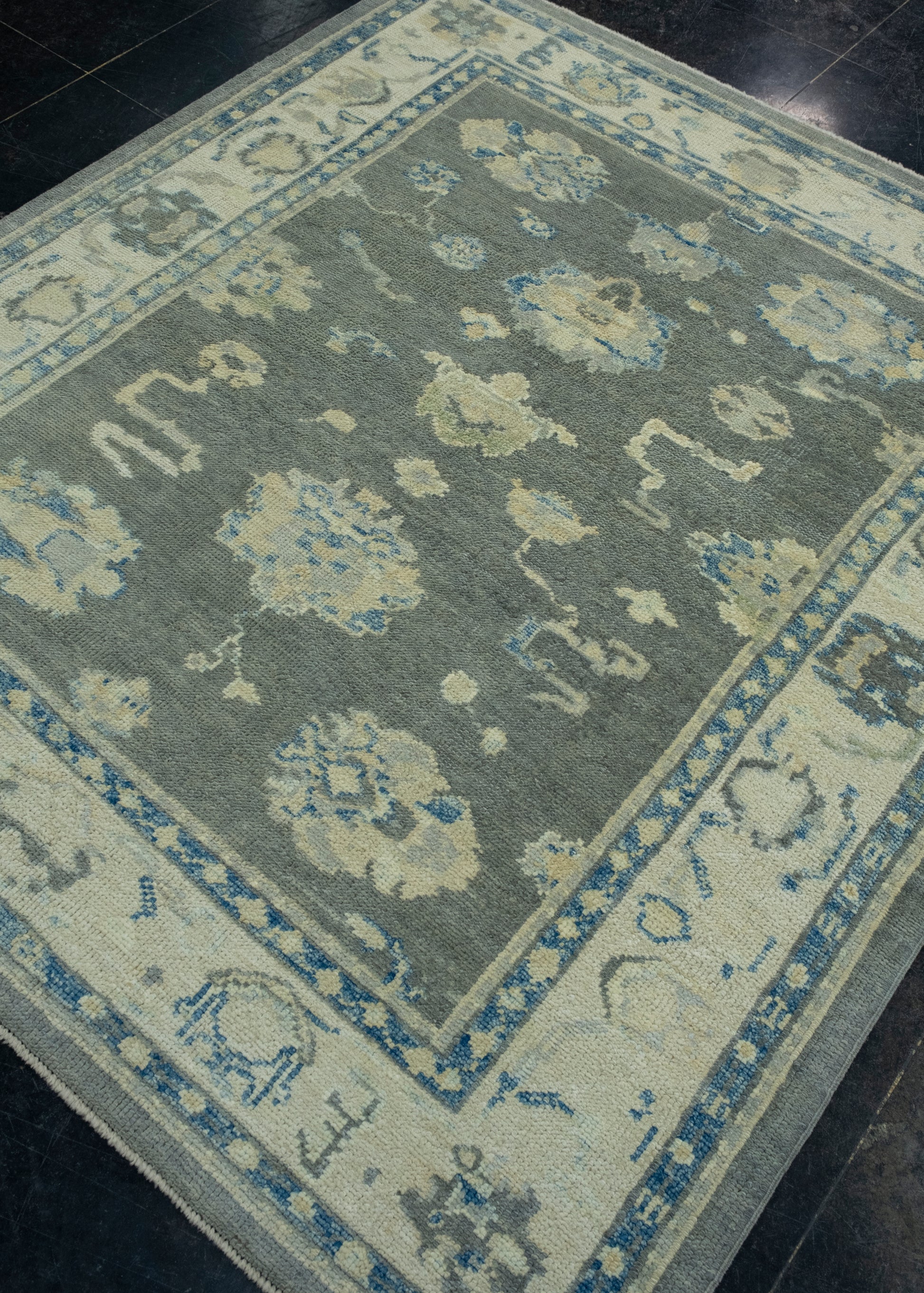 Turkish Oushak Square Rug 5'3" x 5'10" #17042