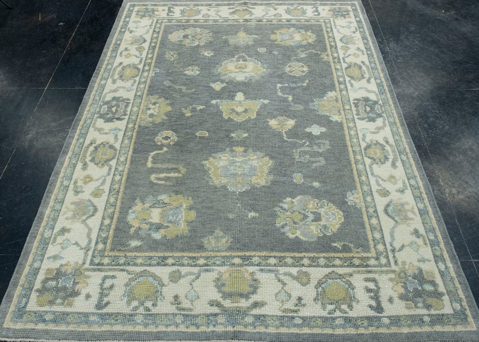 Turkish Oushak Rug 5'1" x 6'9" #17107