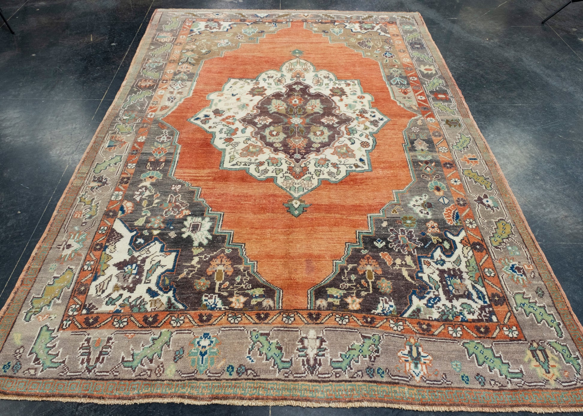 Turkish Vintage Rug 6'1" x 8'7" #17960