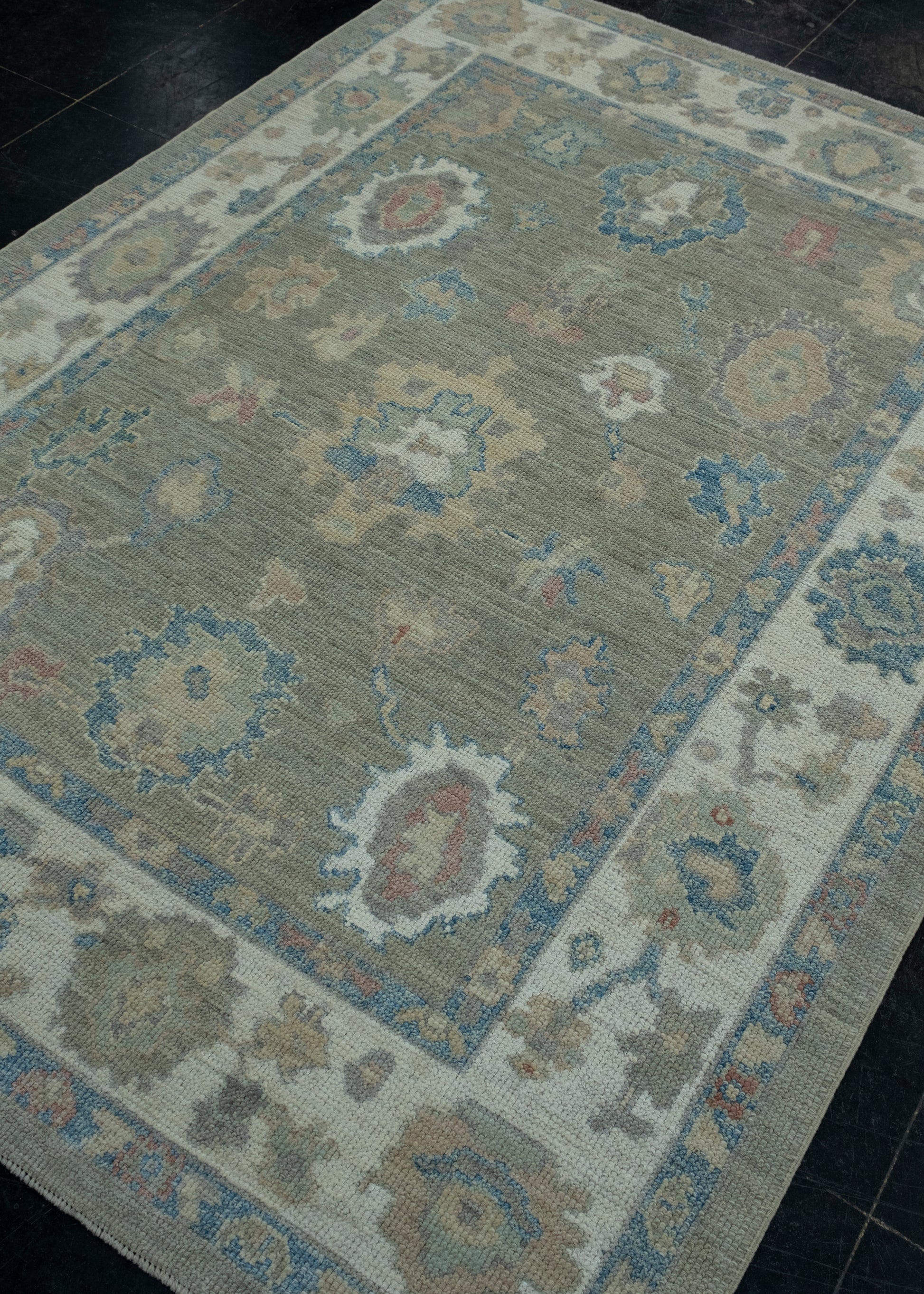 Turkish Oushak Rug 5'1" x 7' #17894