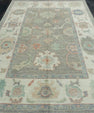 Turkish Oushak Rug 6'2" x 9'1" #17861