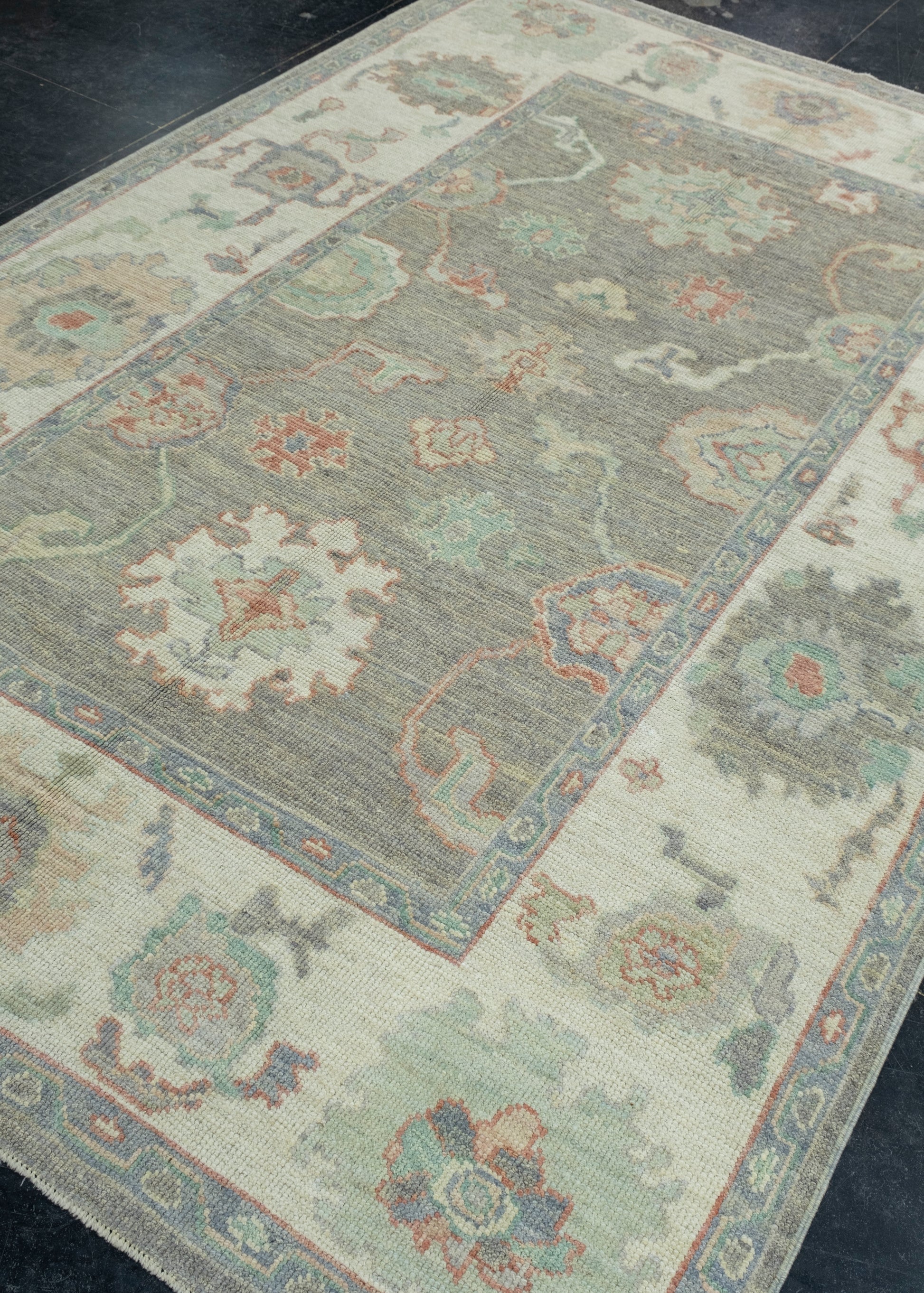 Turkish Oushak Rug 6'2" x 9'1" #17861