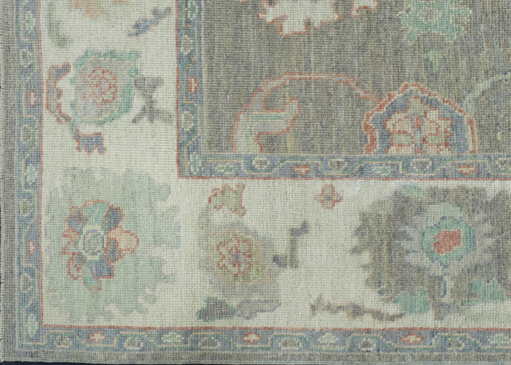 Turkish Oushak Rug 6'2" x 9'1" #17861