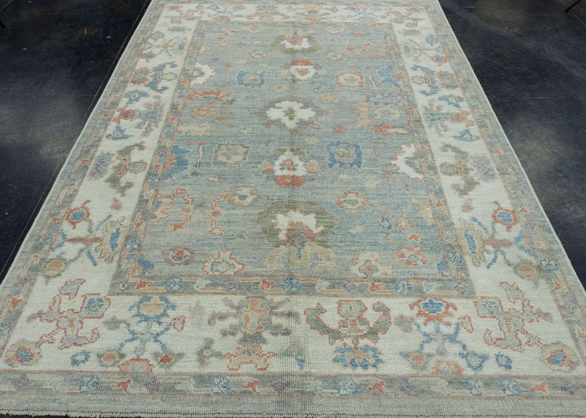 Turkish Oushak Rug 6'2" x 8'8" #17789