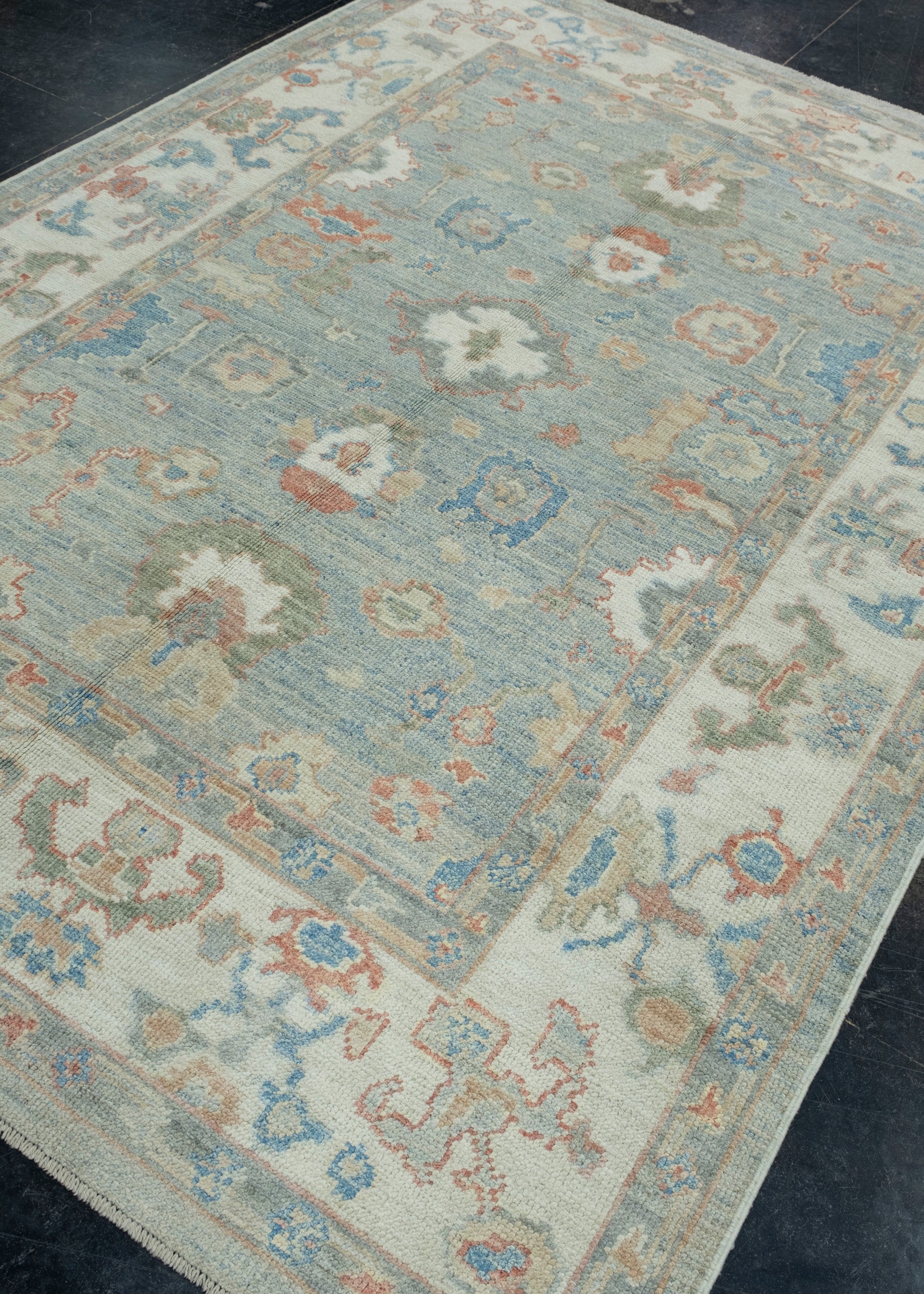 Turkish Oushak Rug 6'2" x 8'8" #17789
