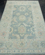 Turkish Oushak Rug 4'3" x 6'8" #17010
