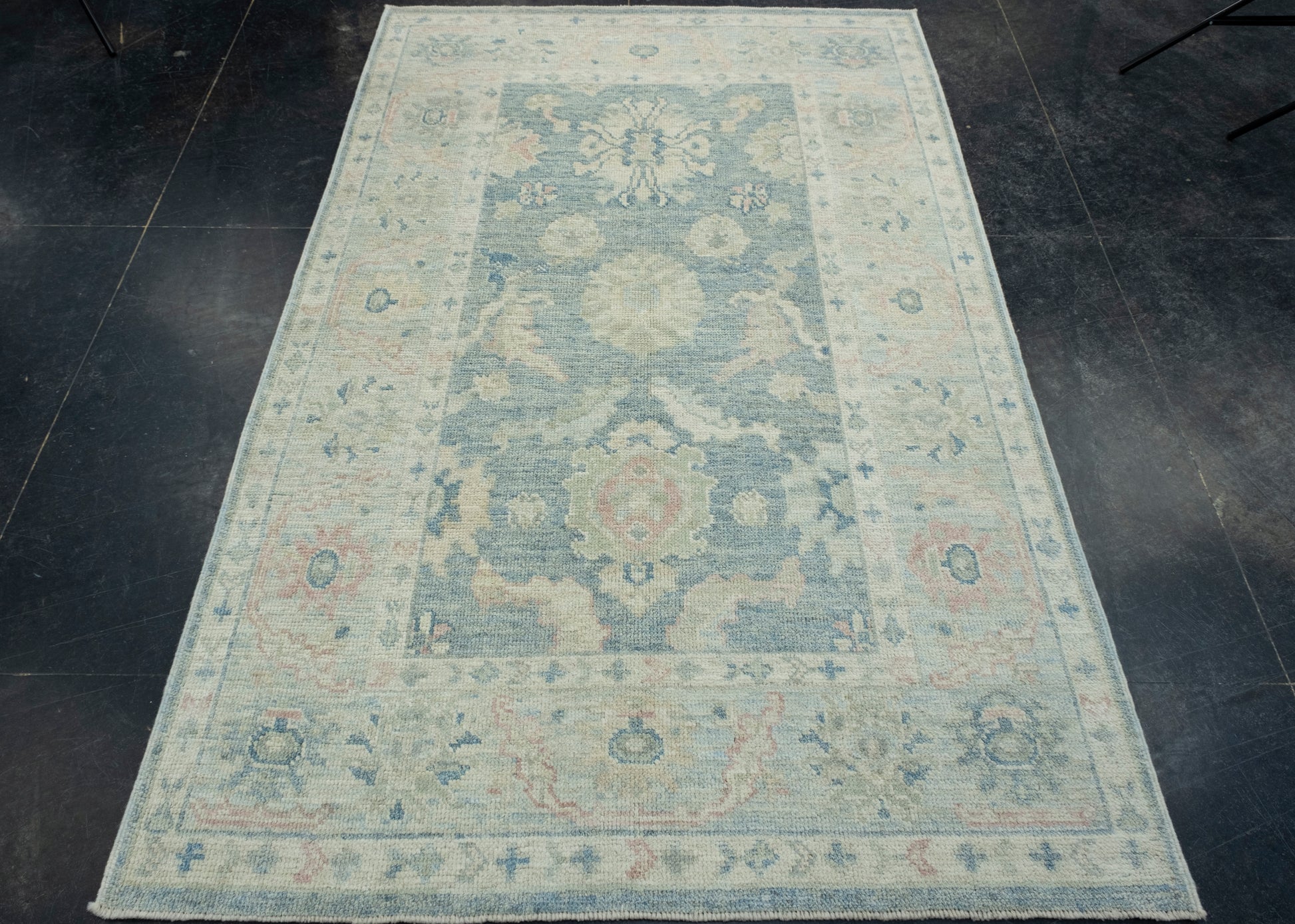 Turkish Oushak Rug 4'3" x 6'8" #17010