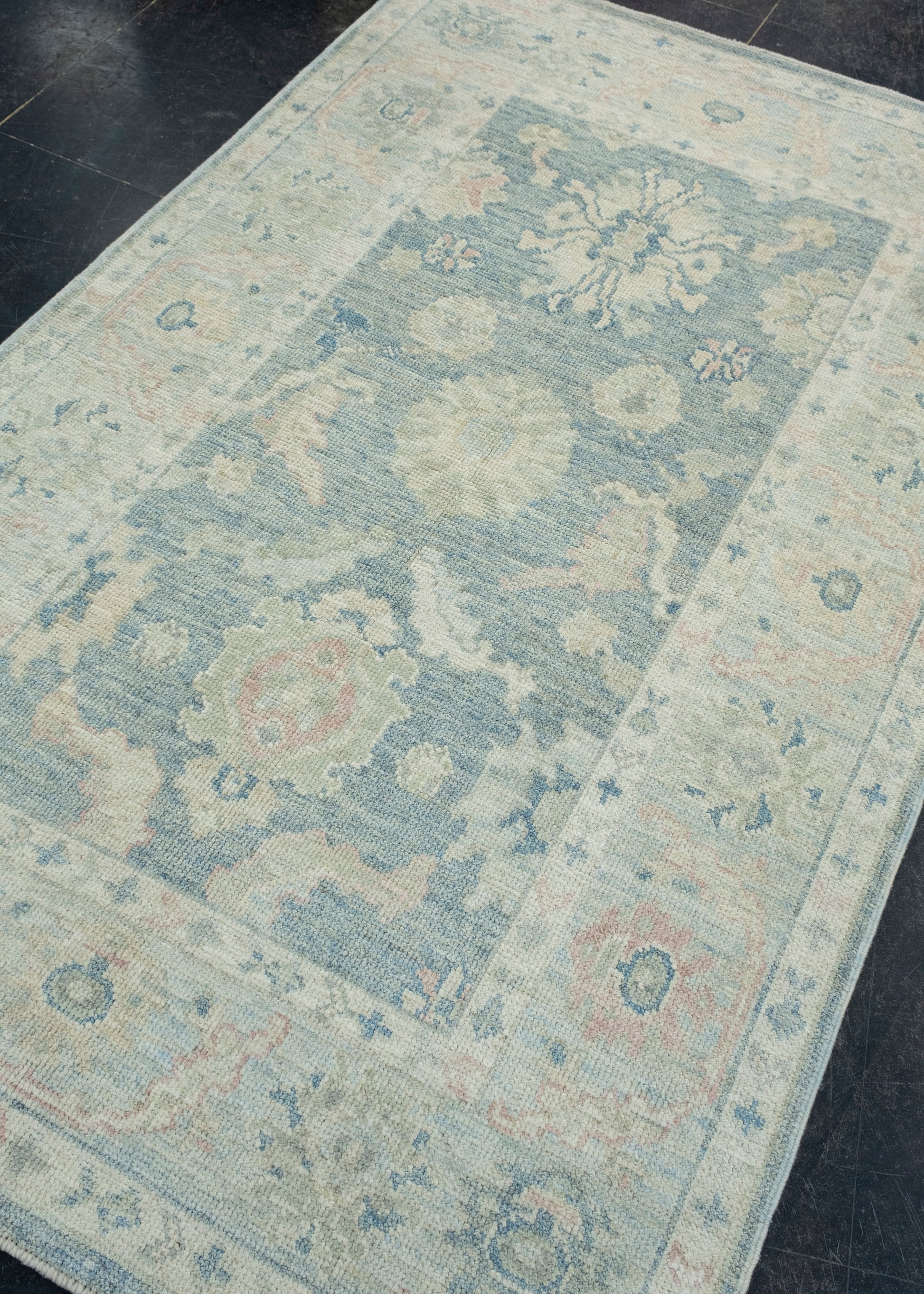 Turkish Oushak Rug 4'3" x 6'8" #17010