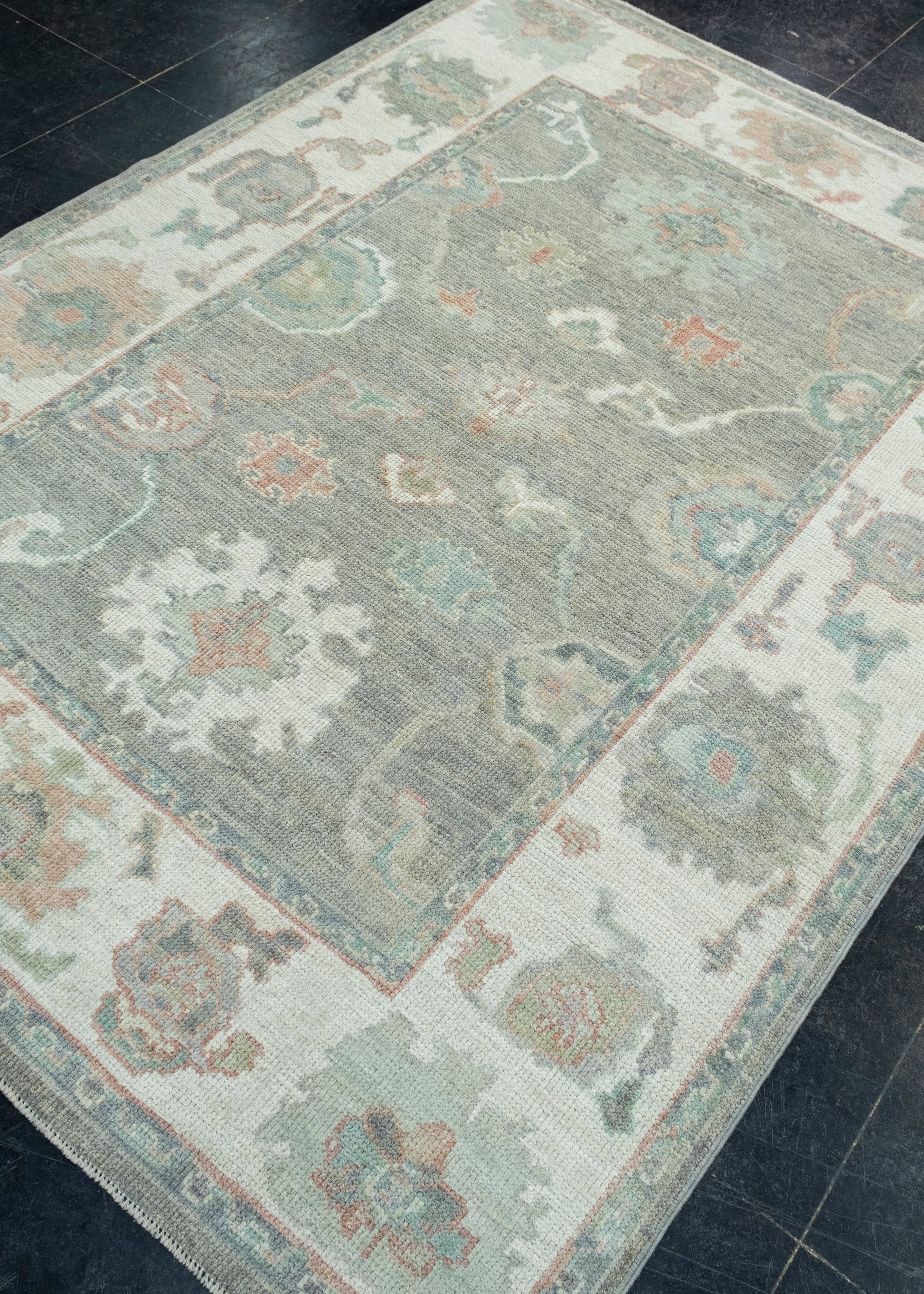 Turkish Oushak Rug 5'1" x 6'11" #17961