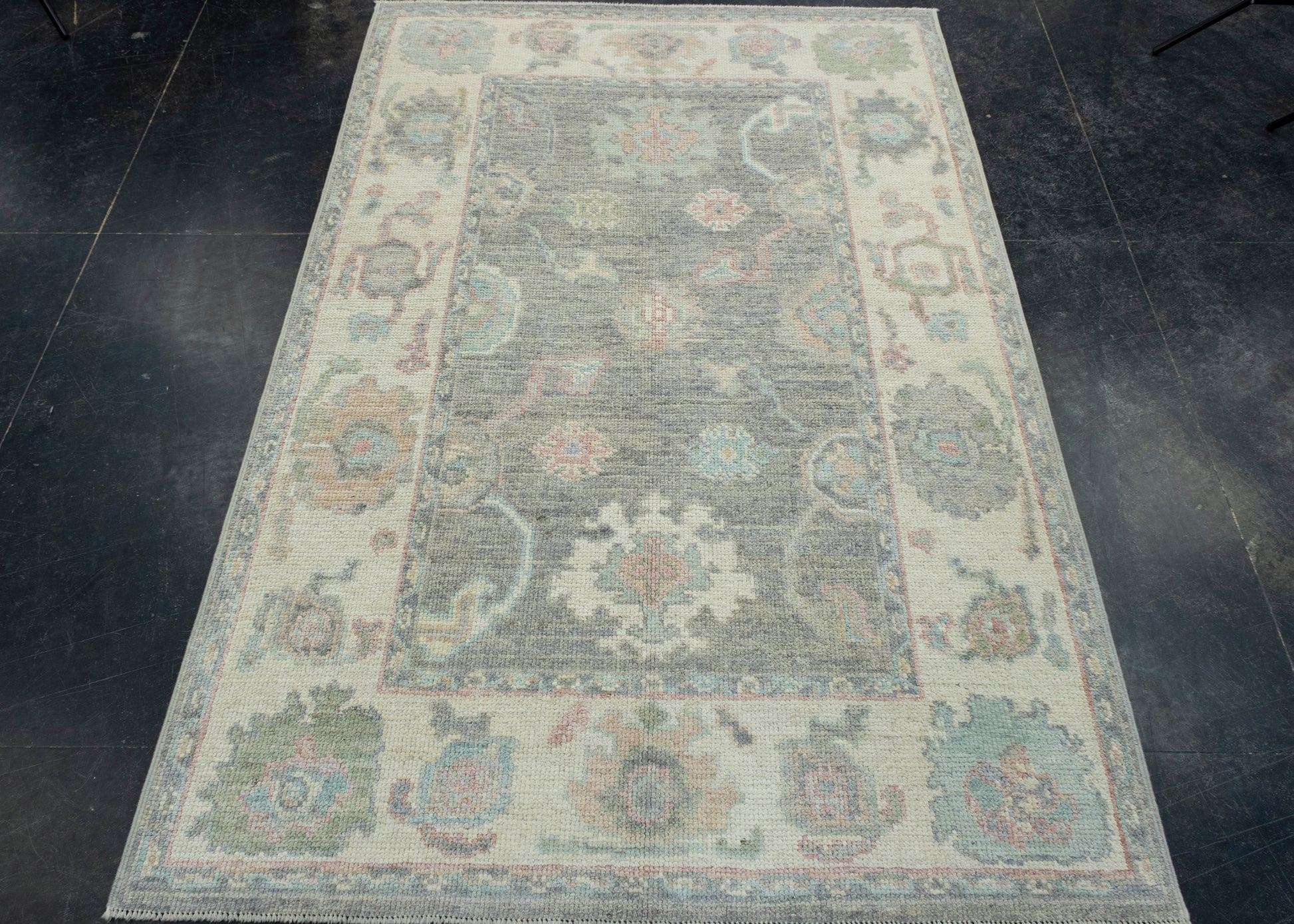 Turkish Oushak Rug 4' x 6' #17873