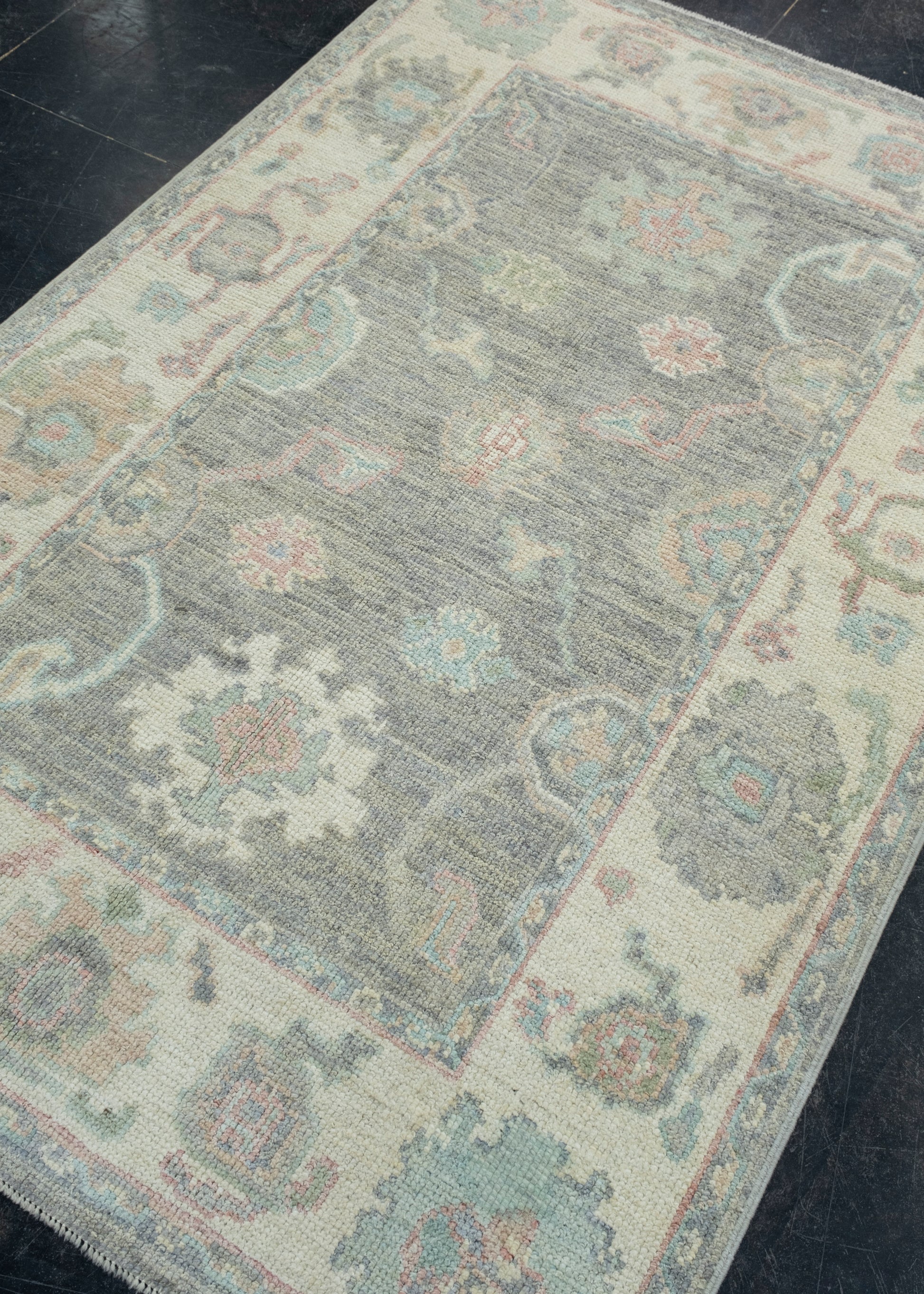 Turkish Oushak Rug 4' x 6' #17873