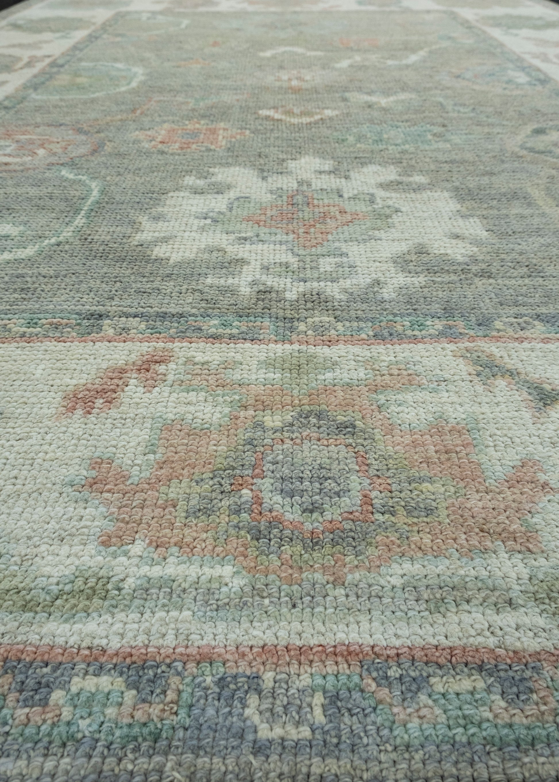 Turkish Oushak Rug 5'1" x 6'11" #17961
