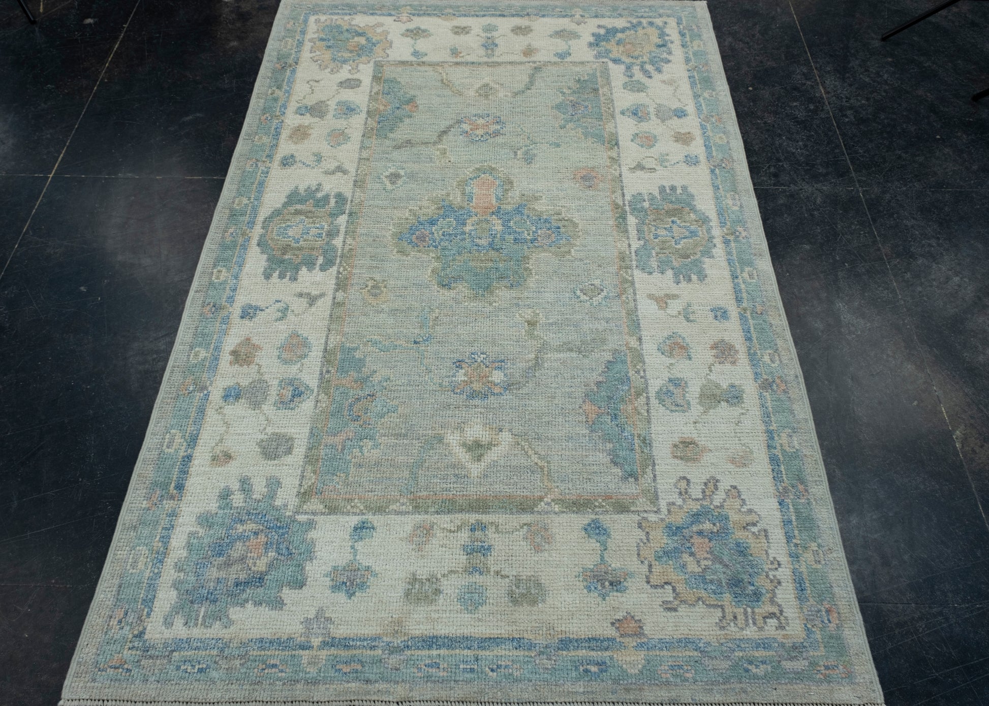 Turkish Oushak Rug 3'10" x 5'10" #17953