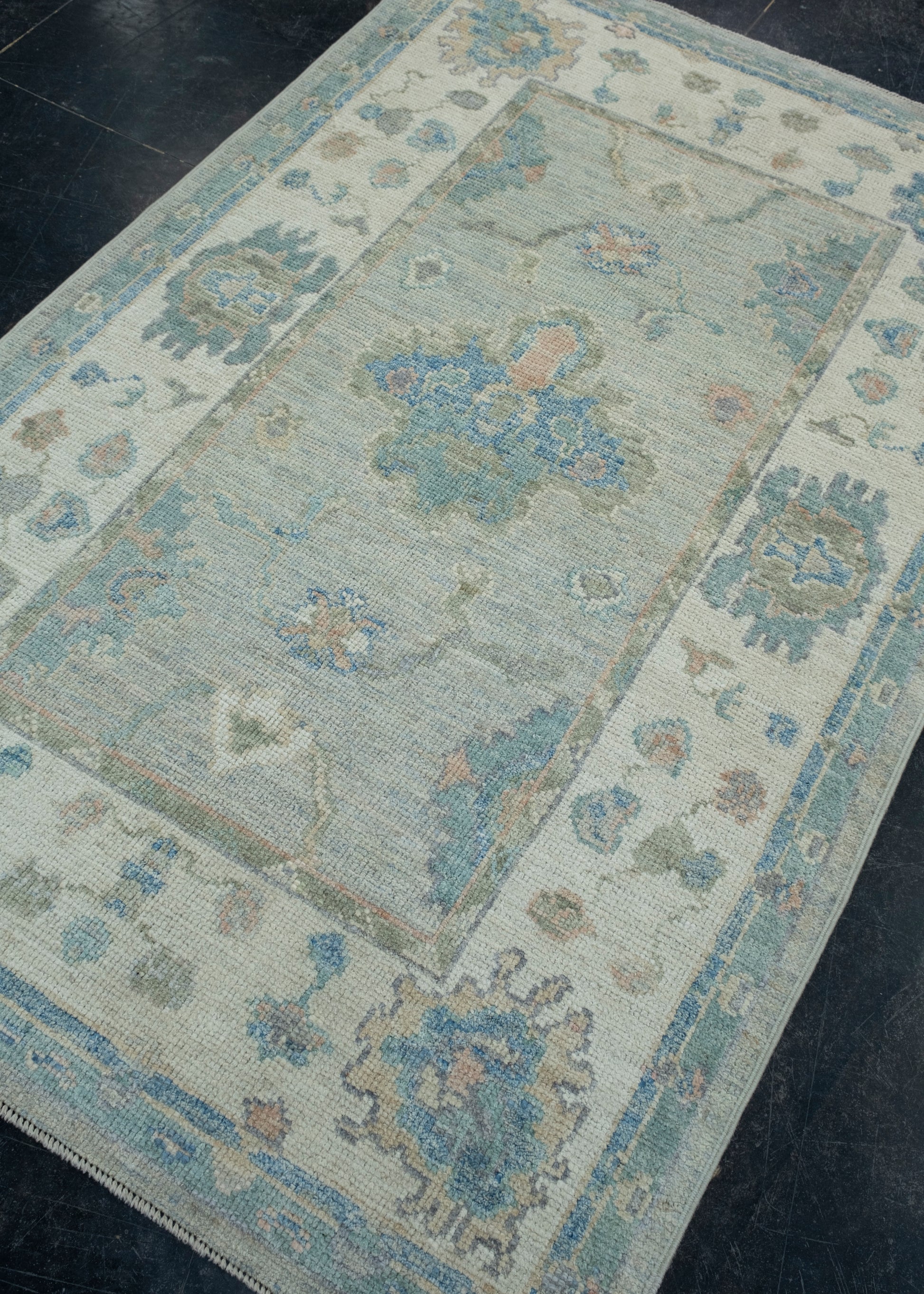 Turkish Oushak Rug 3'10" x 5'10" #17953