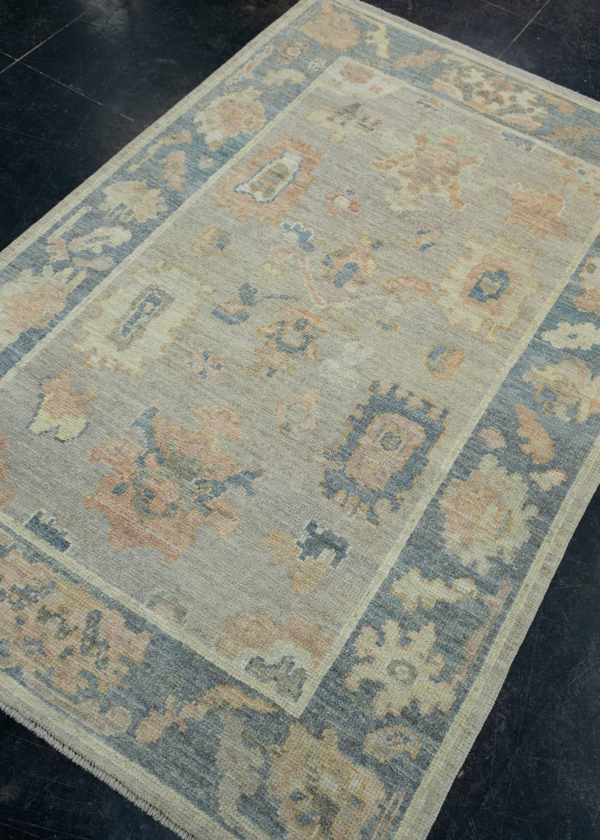 Turkish Oushak Rug 3'11" x 5'9" #17218