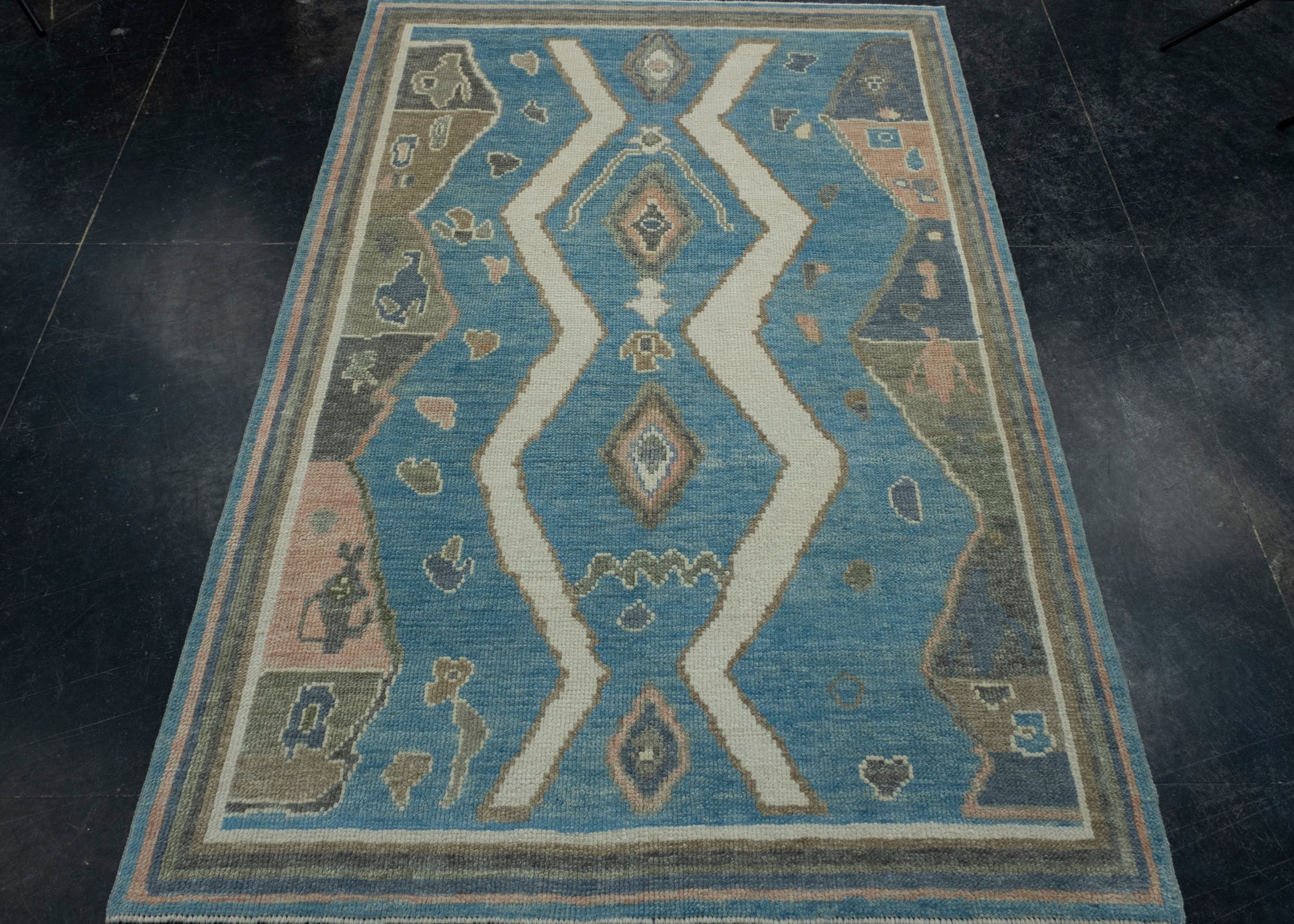 Turkish Oushak Rug 4' x 5'9" #17153
