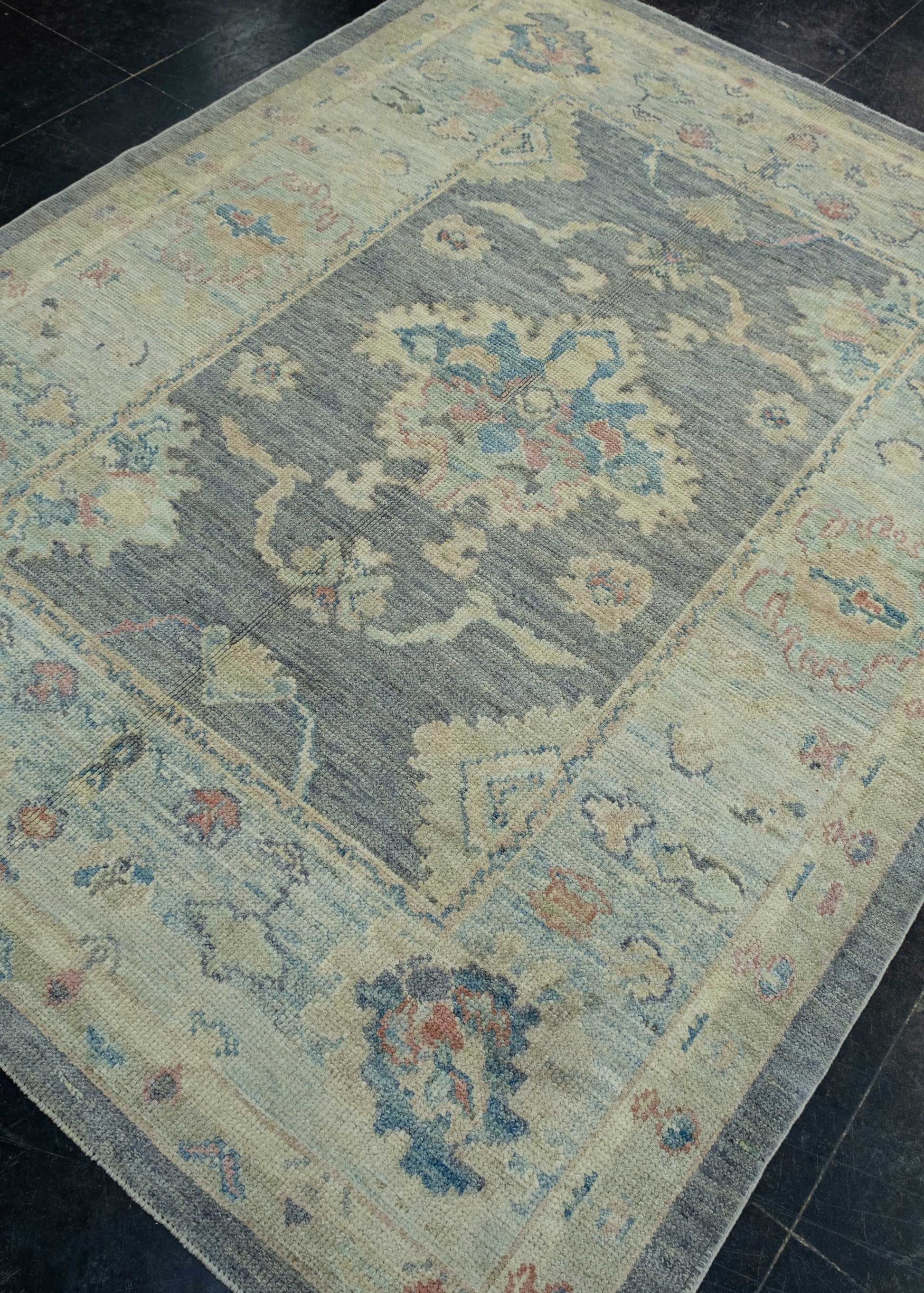 Turkish Oushak Rug 5'3" x 6'11" #17870