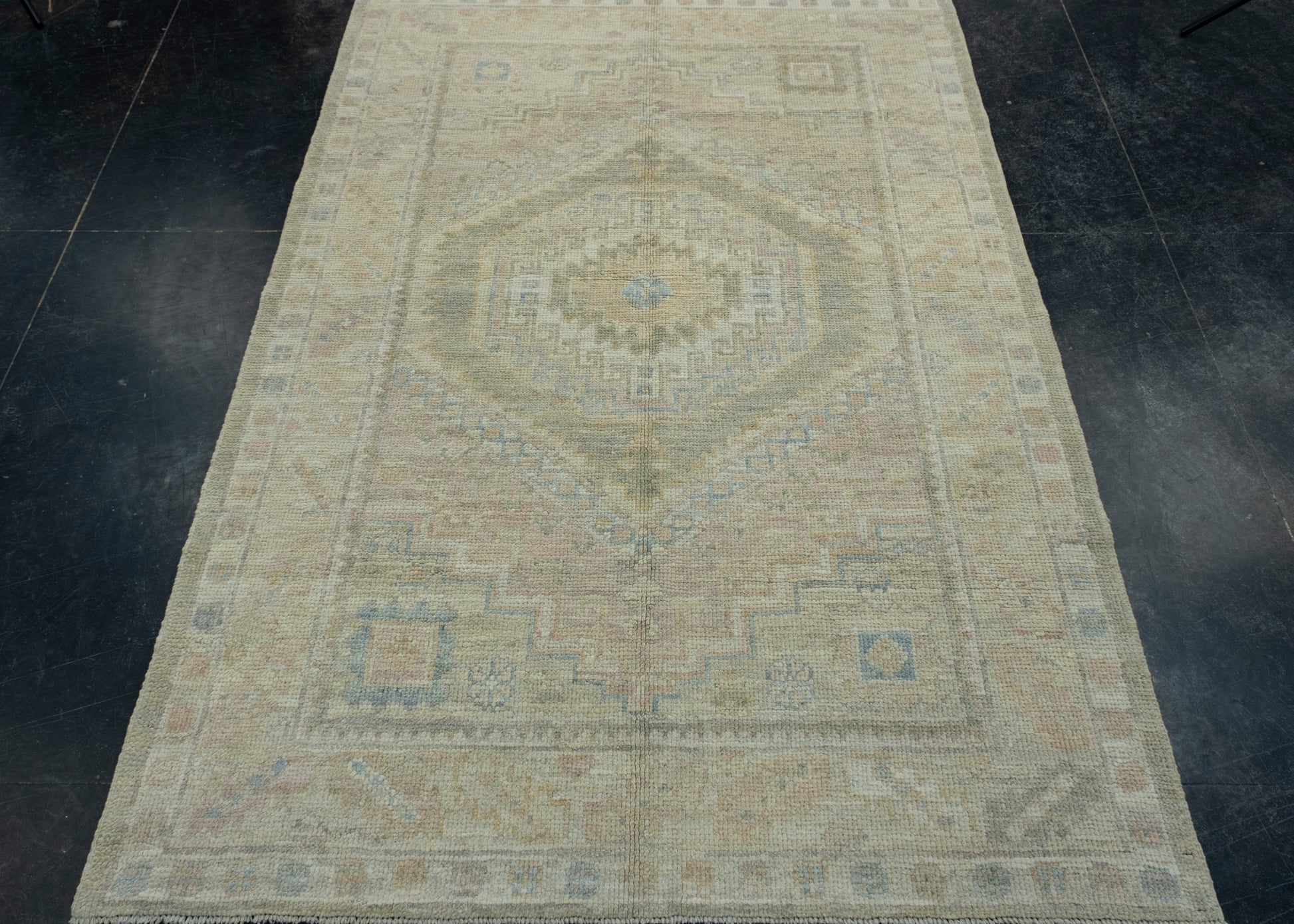 Turkish Oushak Rug 4' x 5'10" #17542