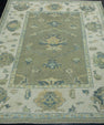 Turkish Oushak Rug 5'2" x 6'3" #17585