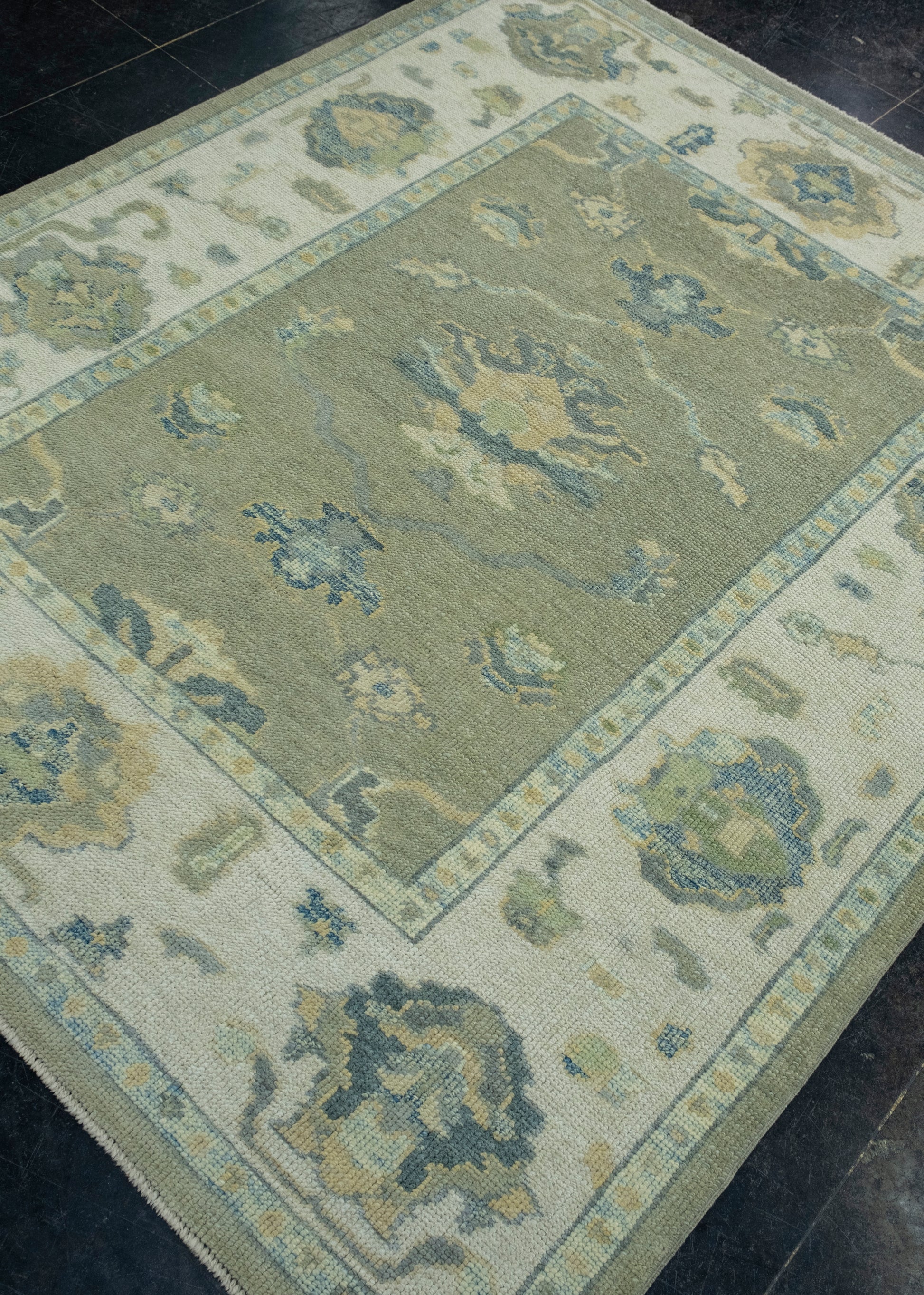 Turkish Oushak Rug 5'2" x 6'3" #17585